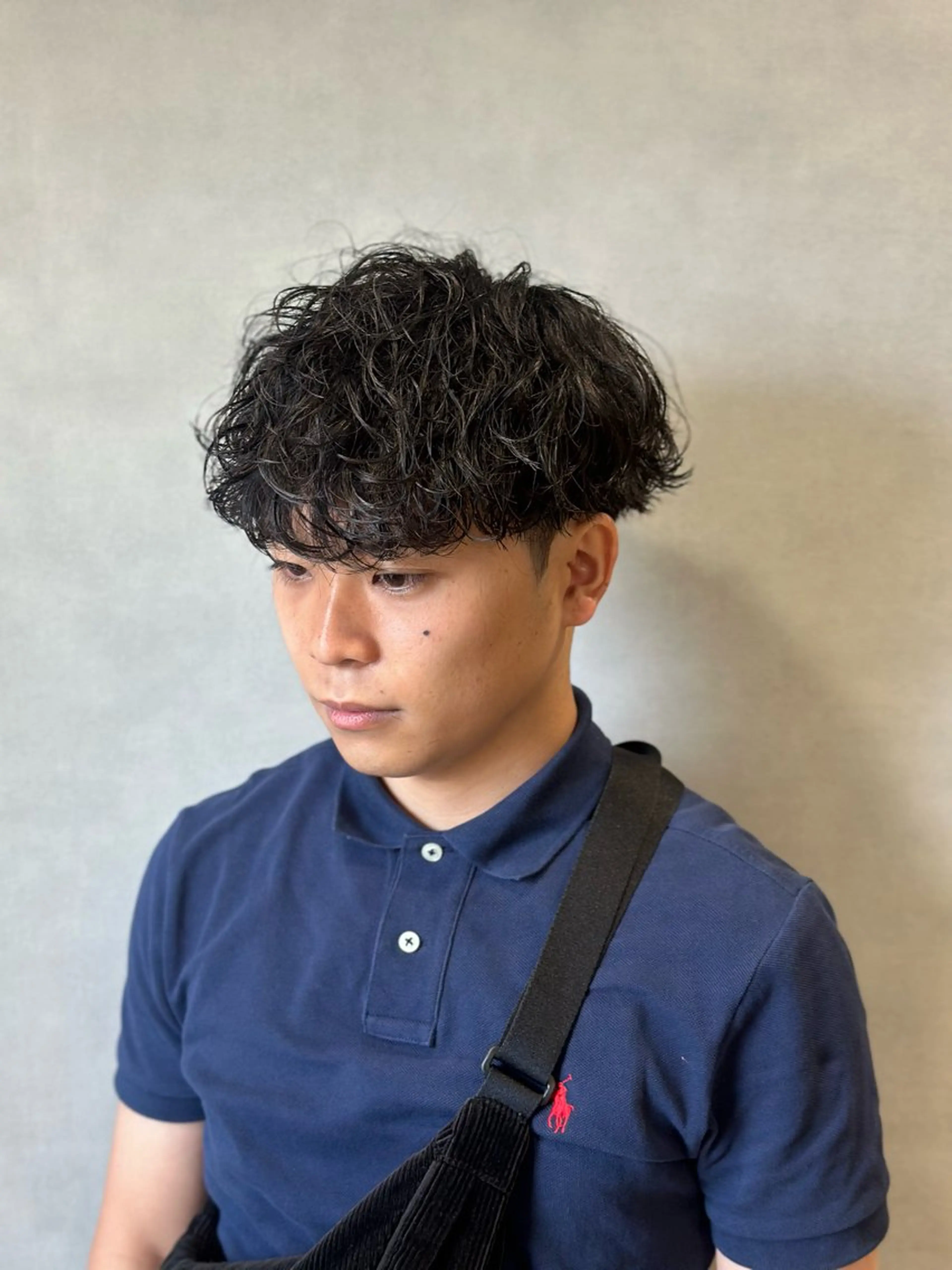 パーマ メンズ 波巻きパーマ 33〖SASA〗大阪店所属・西野 翔太のヘアスタイル