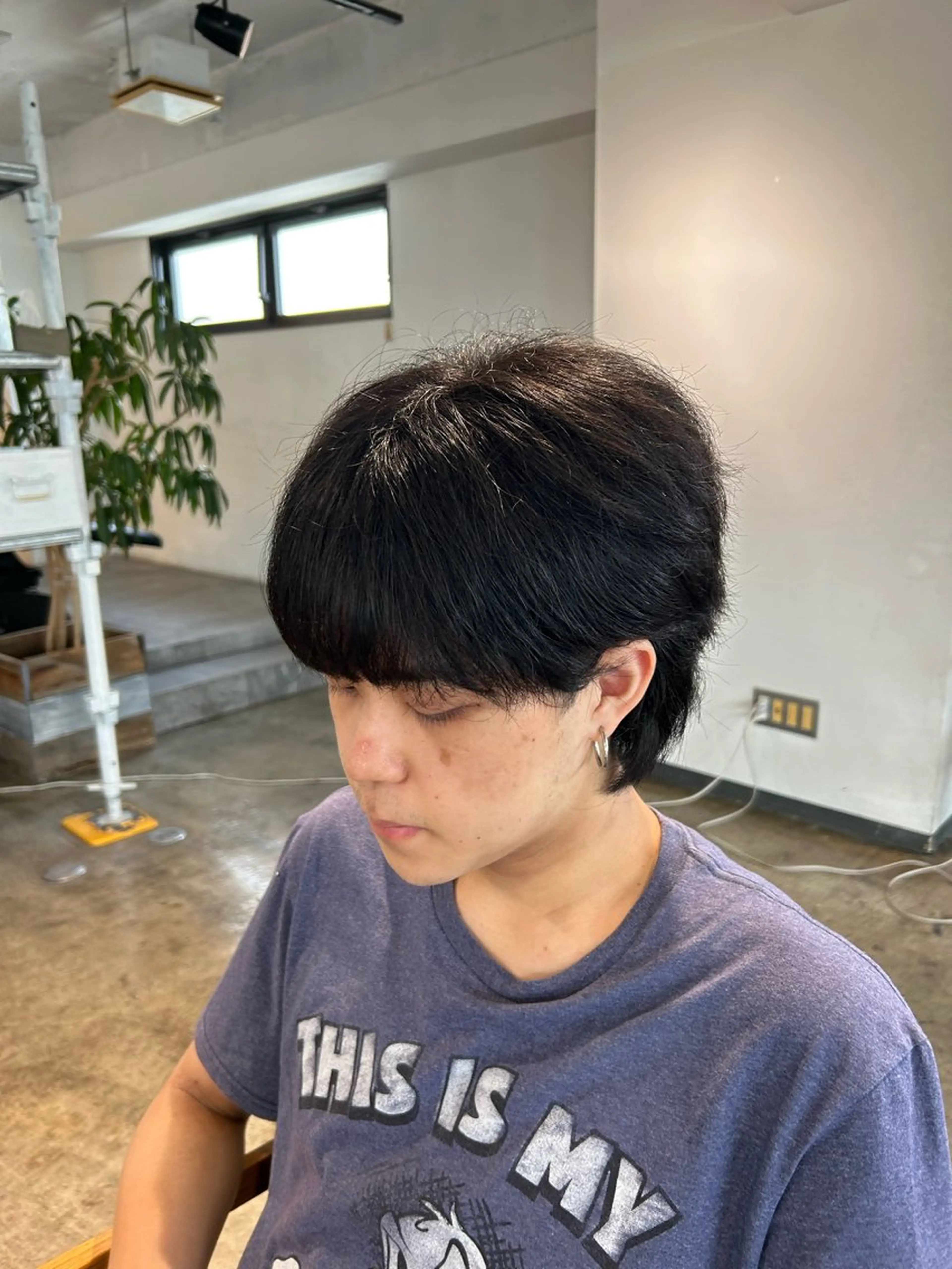 ショート パーマ メンズ センターパート ダウンパーマ カルマパーマ メンズ韓国風 マッシュ カット パーマ become men's hair 名駅店所属・名駅/フェザーパーマ 韓国ヘア/森岡のヘアスタイル