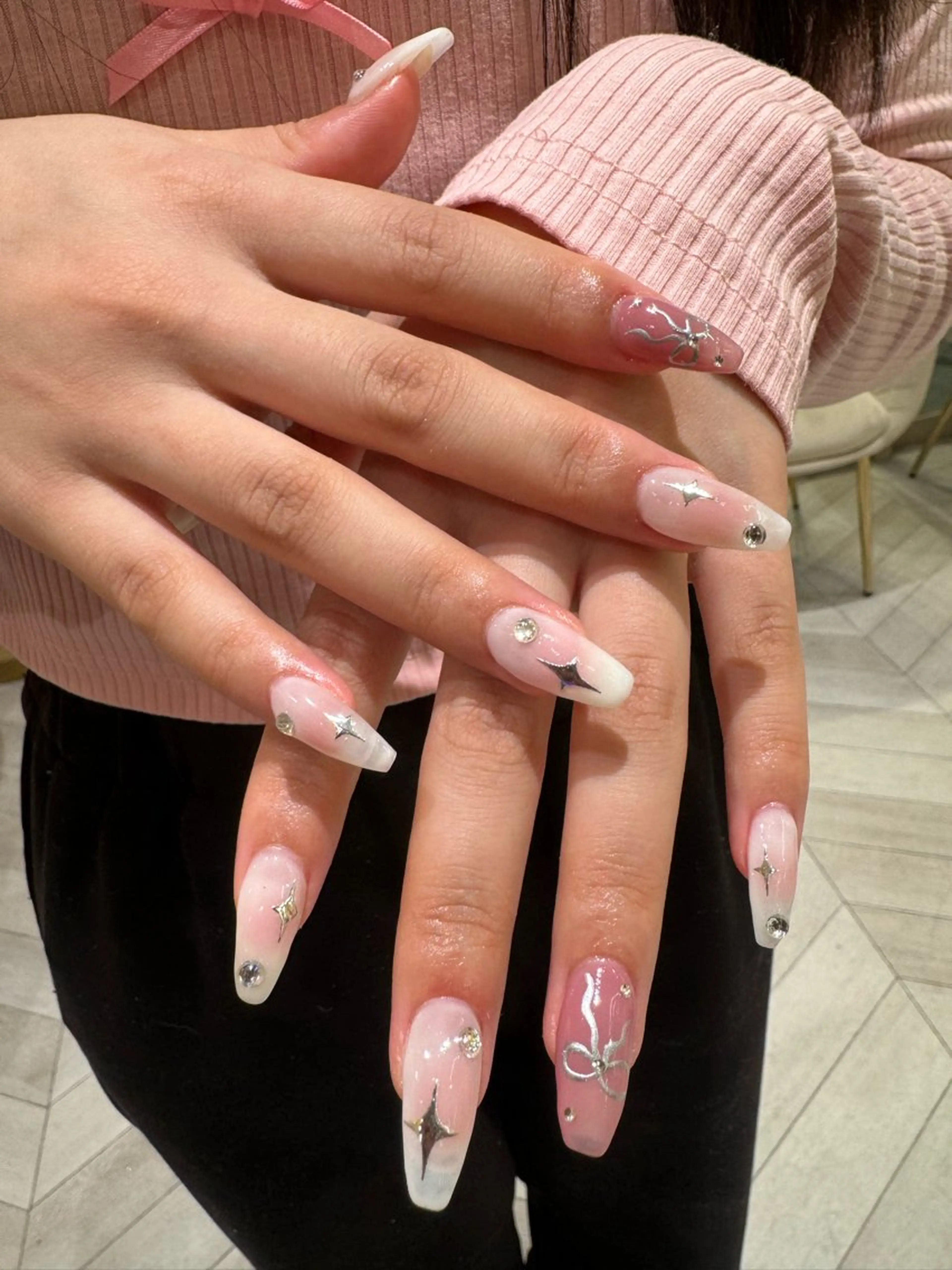 ネイル ハンドネイル なぽ ❤︎ y2k/韓国nailのマツエク・マツパデザイン
