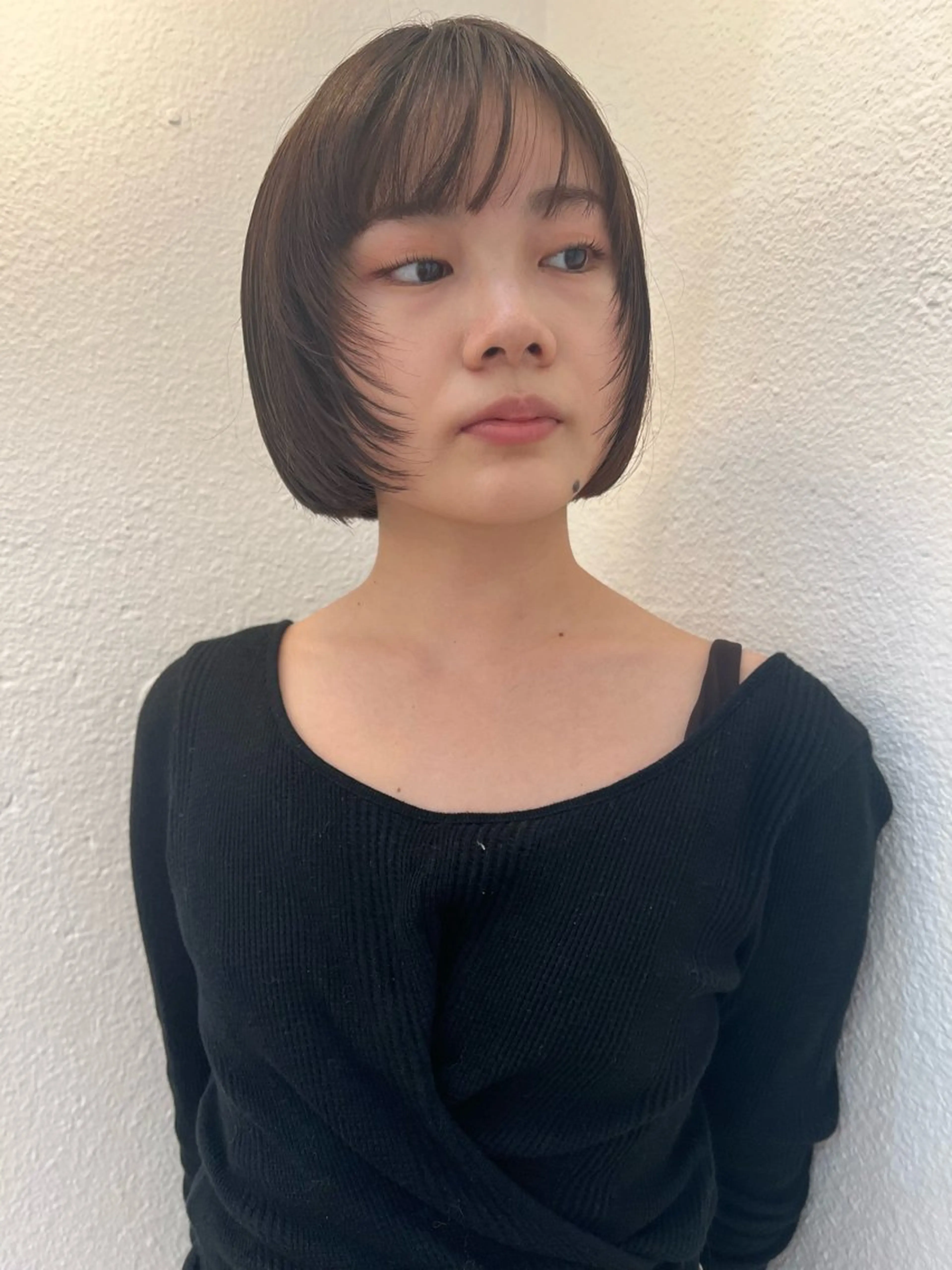 ミディアム カット ヘアカラー ブリーチカラー🎀 韓国風/寺門美優のヘアスタイル