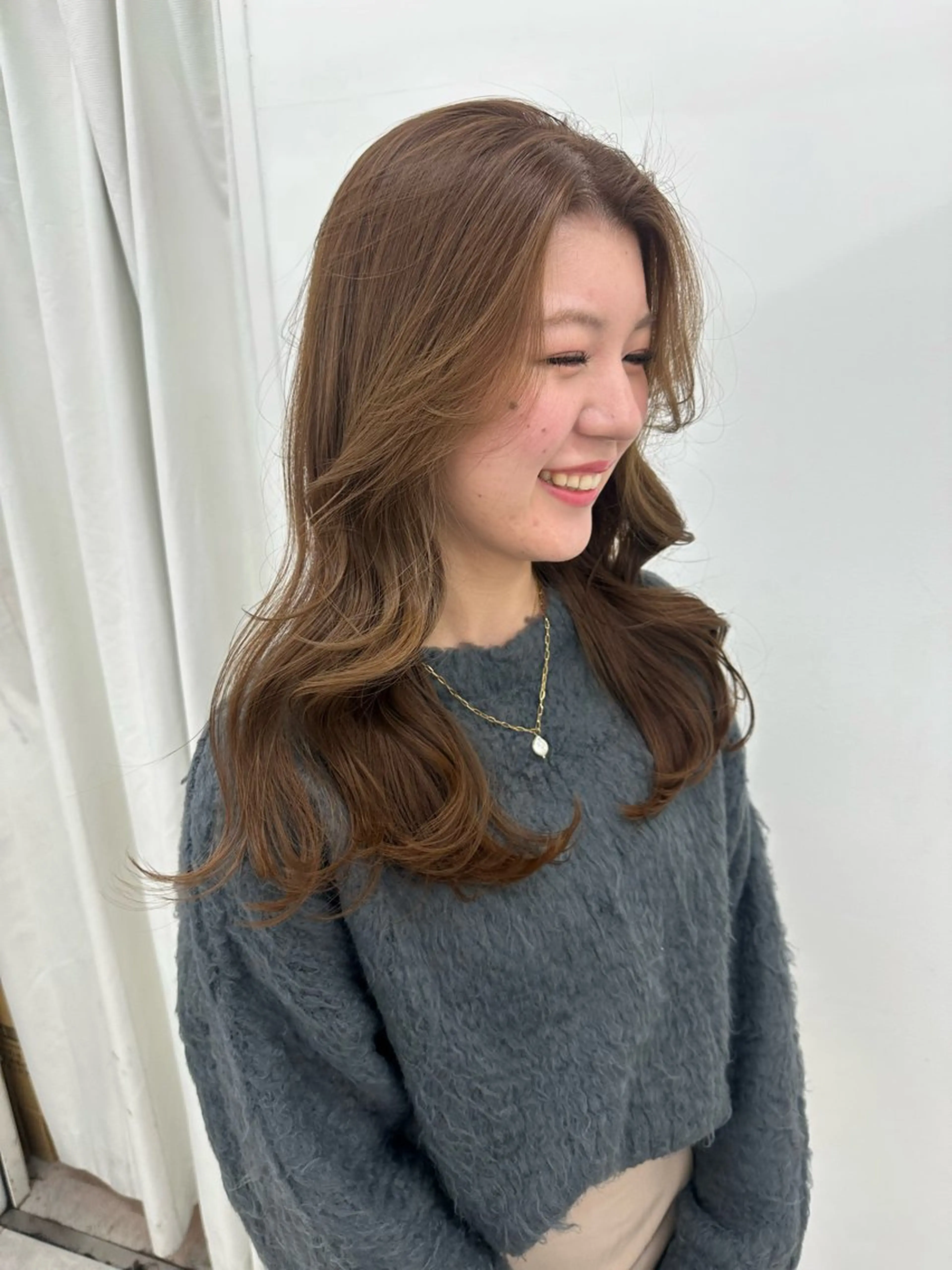 ロング カラー キッズ カット ヘアカラー トリートメント オトナヘア🌿 harukaのヘアスタイル
