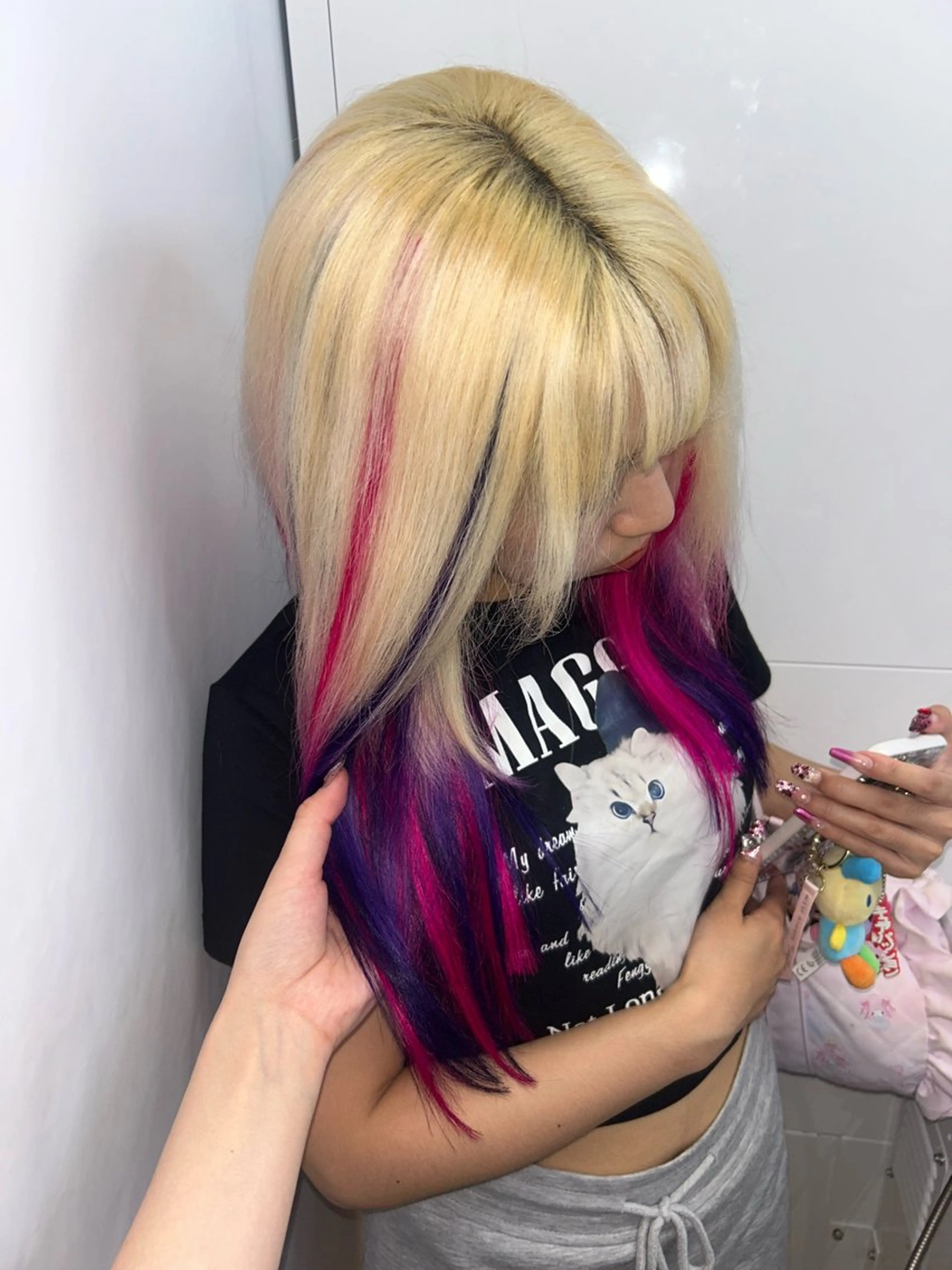 カラー デザインカラー ヘアカラー 原宿//-KOKO- MOENOのヘアスタイル