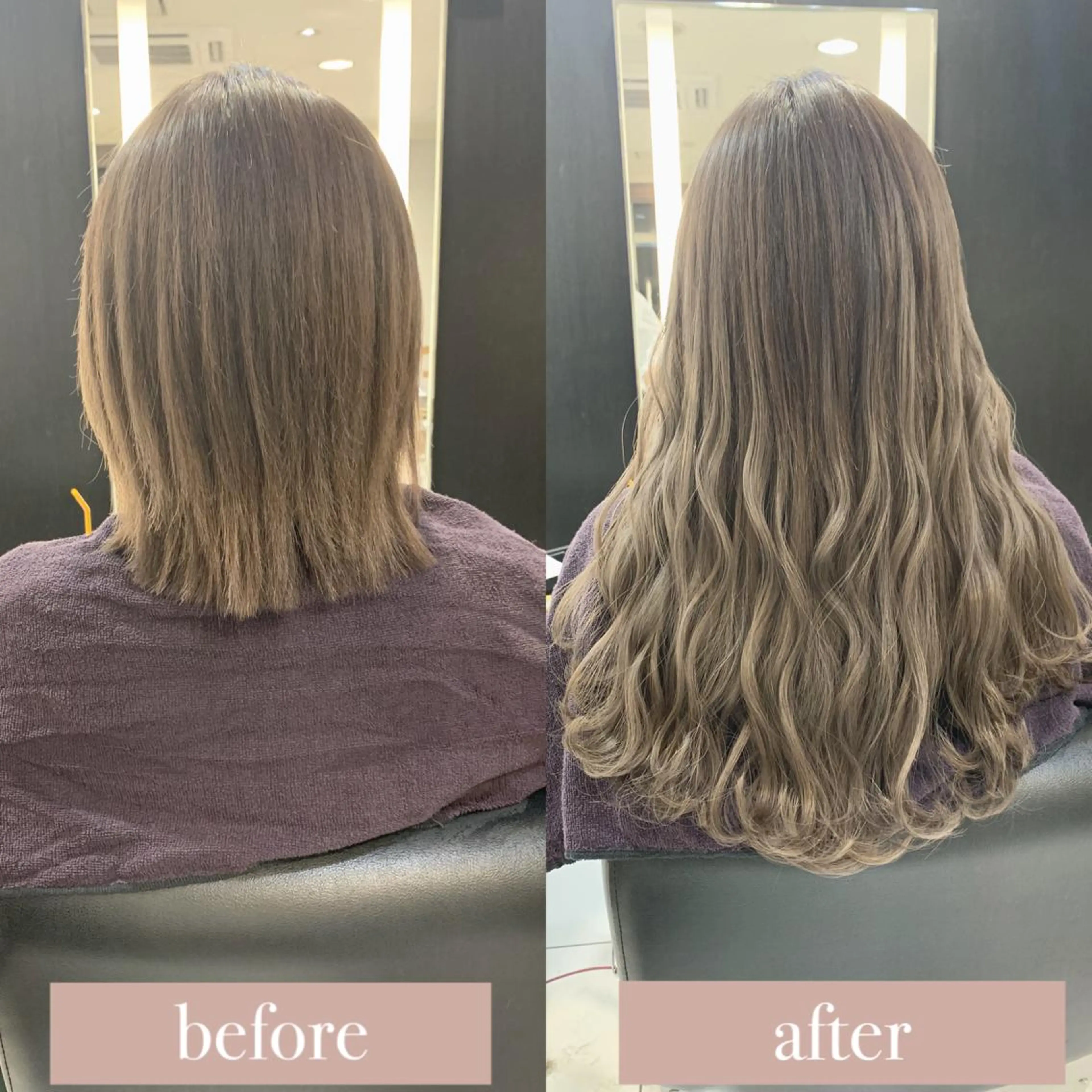 ロング カラー シールエクステ エクステ エクステ　ユノキ リョウタのヘアスタイル