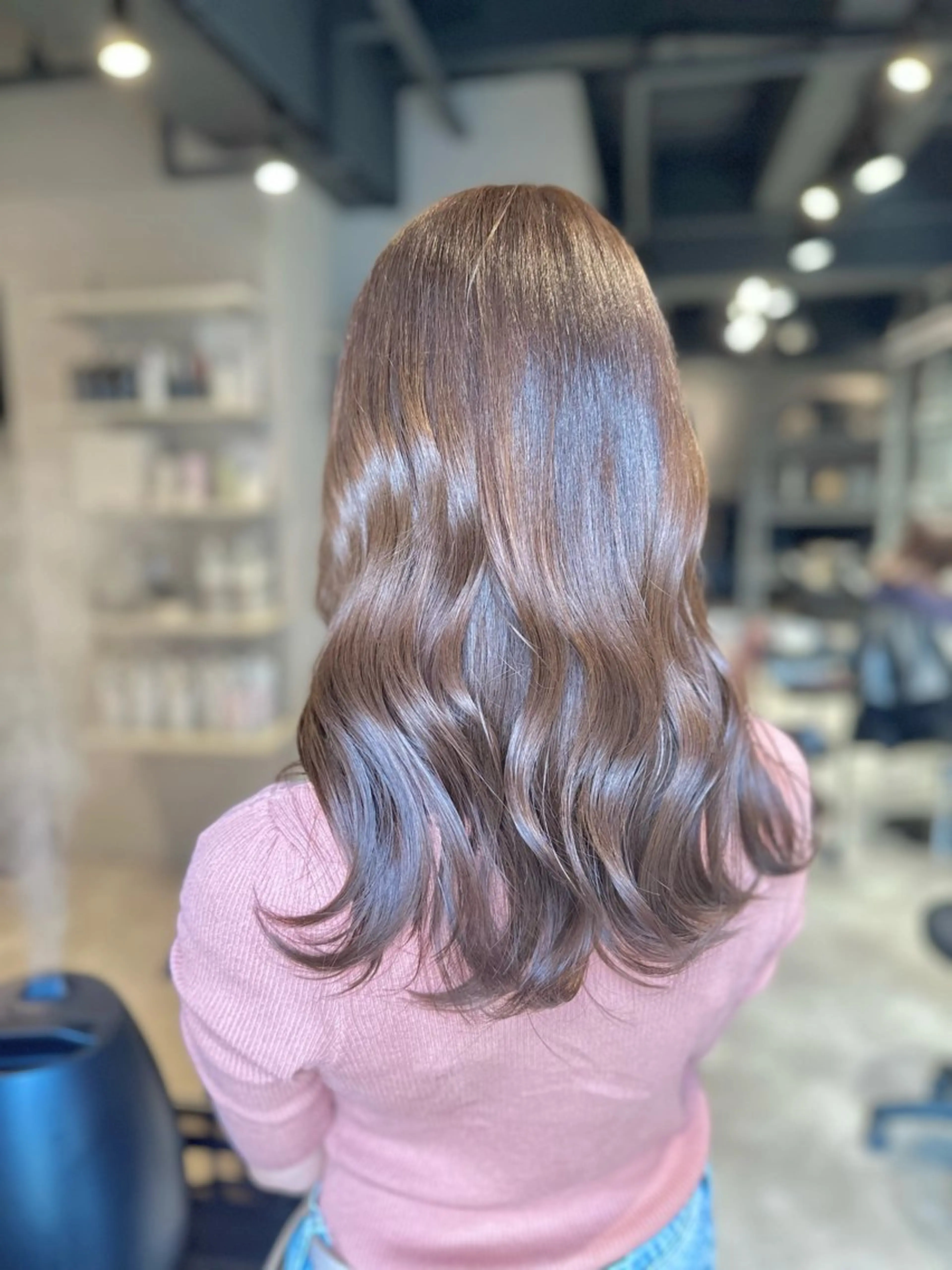 ロング カラー 髪質改善 トリートメント KURO/韓国ヘア /レイヤーカットのヘアスタイル