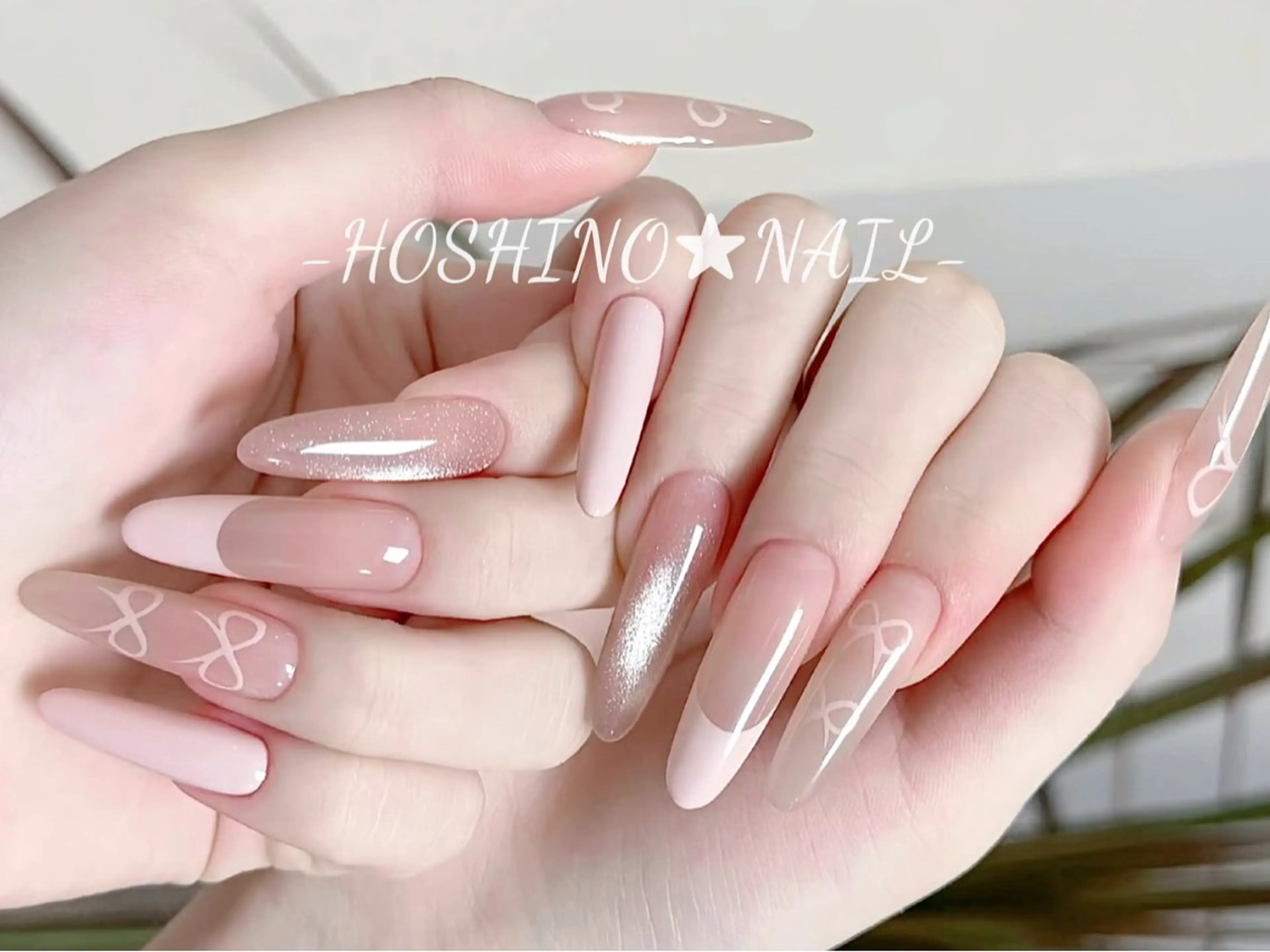 ネイル オーロラネイル チークネイル ドット フットネイル フレンチネイル ハンドネイル ★HOSHINO NAIL★新宿店のネイルデザイン