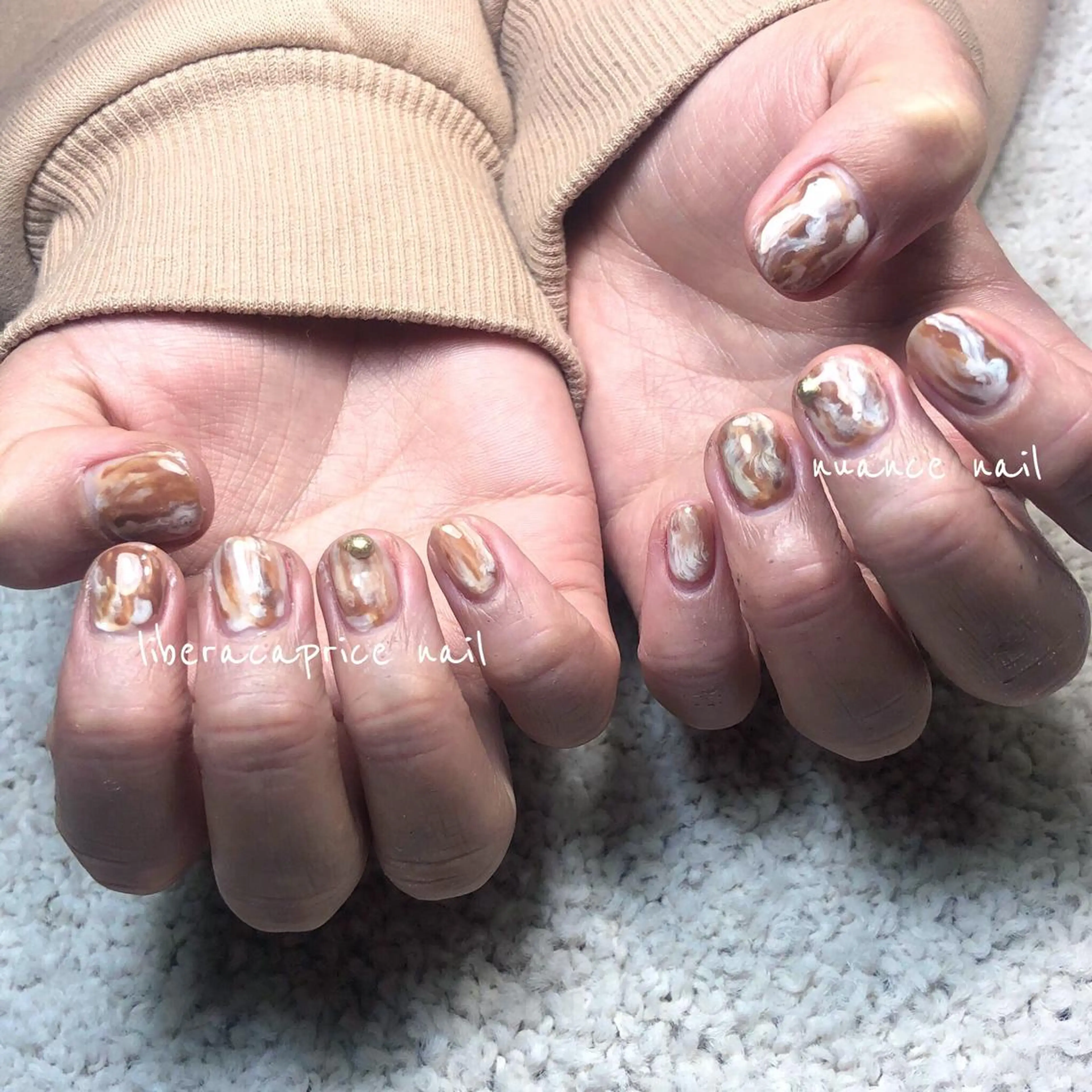 ネイル ニュアンスネイル プライベートサロン a.b.f.dのネイルデザイン