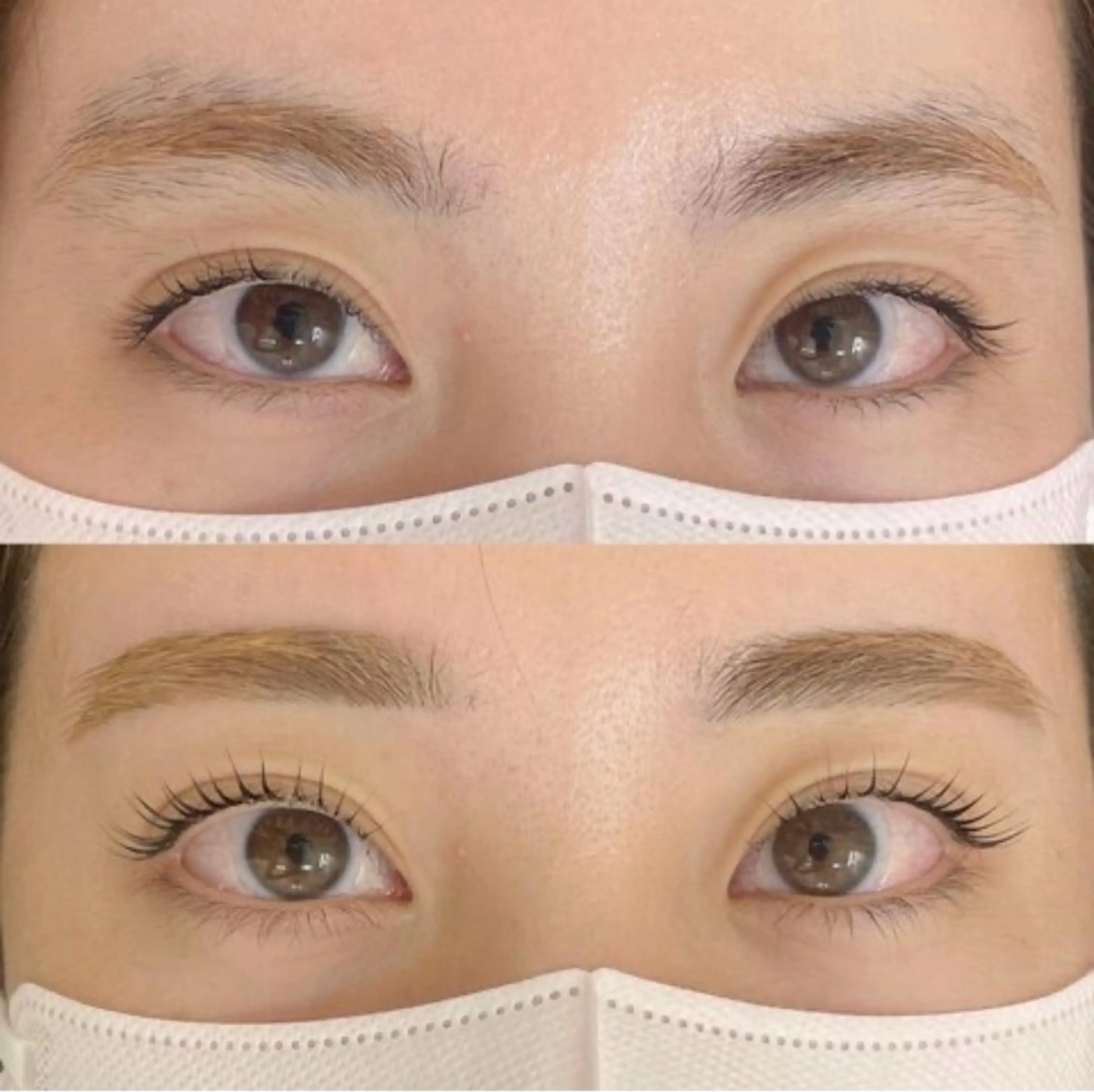 🌸SET割🌸【人気No.1★朝の時短セット】眉毛ワックス（メイクなし）＋まつ毛パーマ ¥9,000→6,800の写真