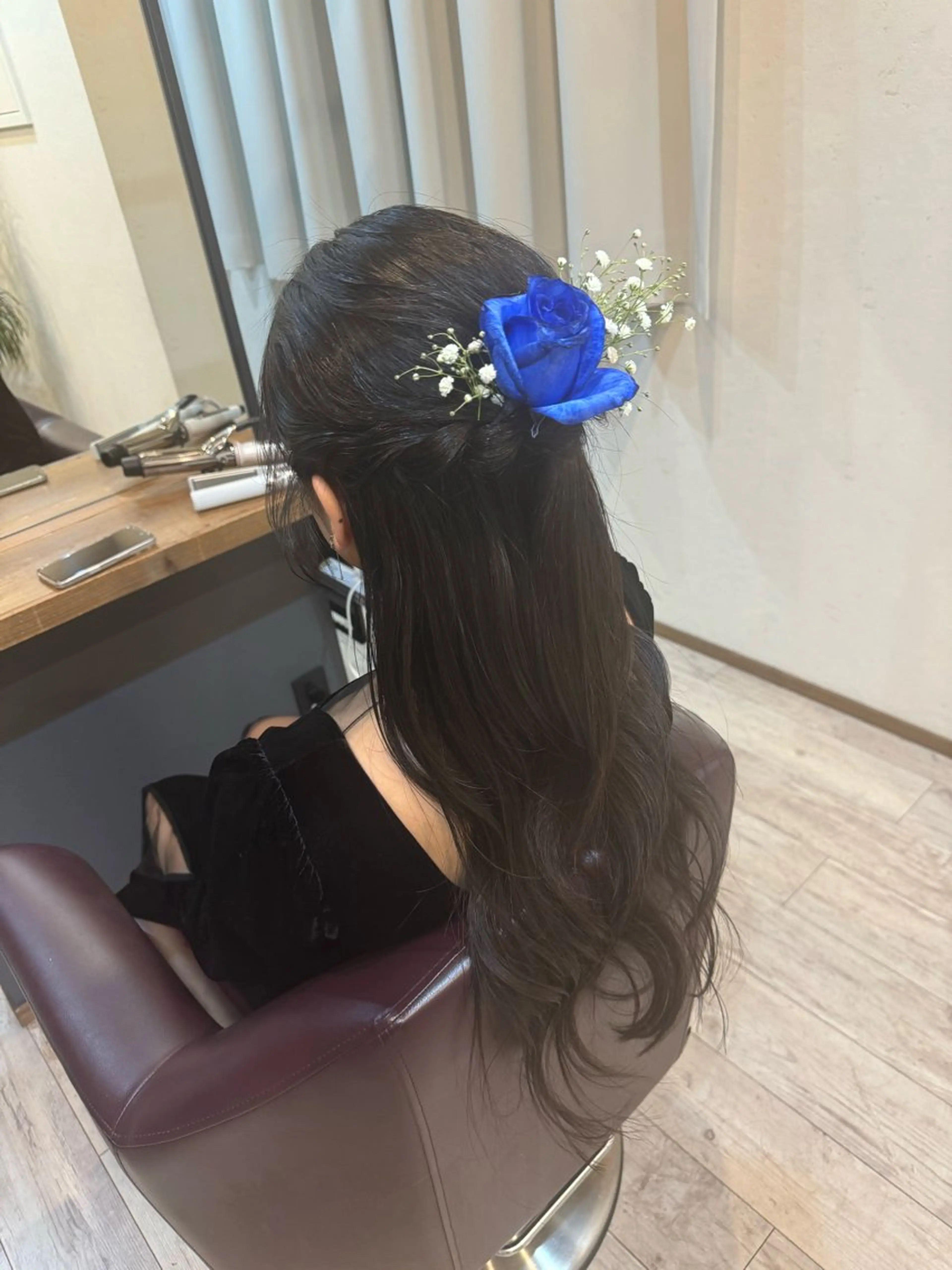 ロング ヘアアレンジ ヘアセット 内沼 恵留菜のヘアスタイル