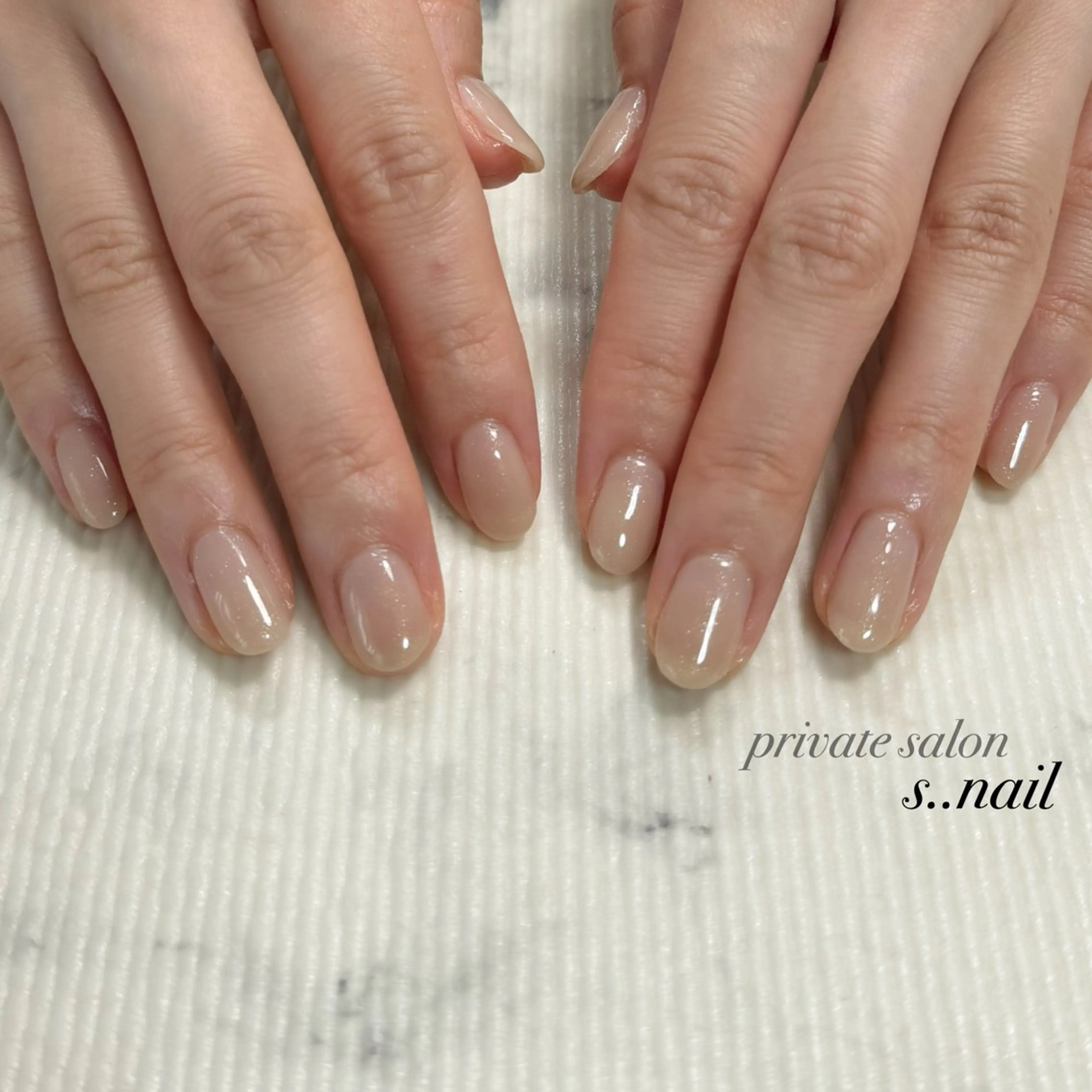 ネイル ワンカラーネイル ホワイト ハンドネイル フットネイル s..nail / MORITAのネイルデザイン