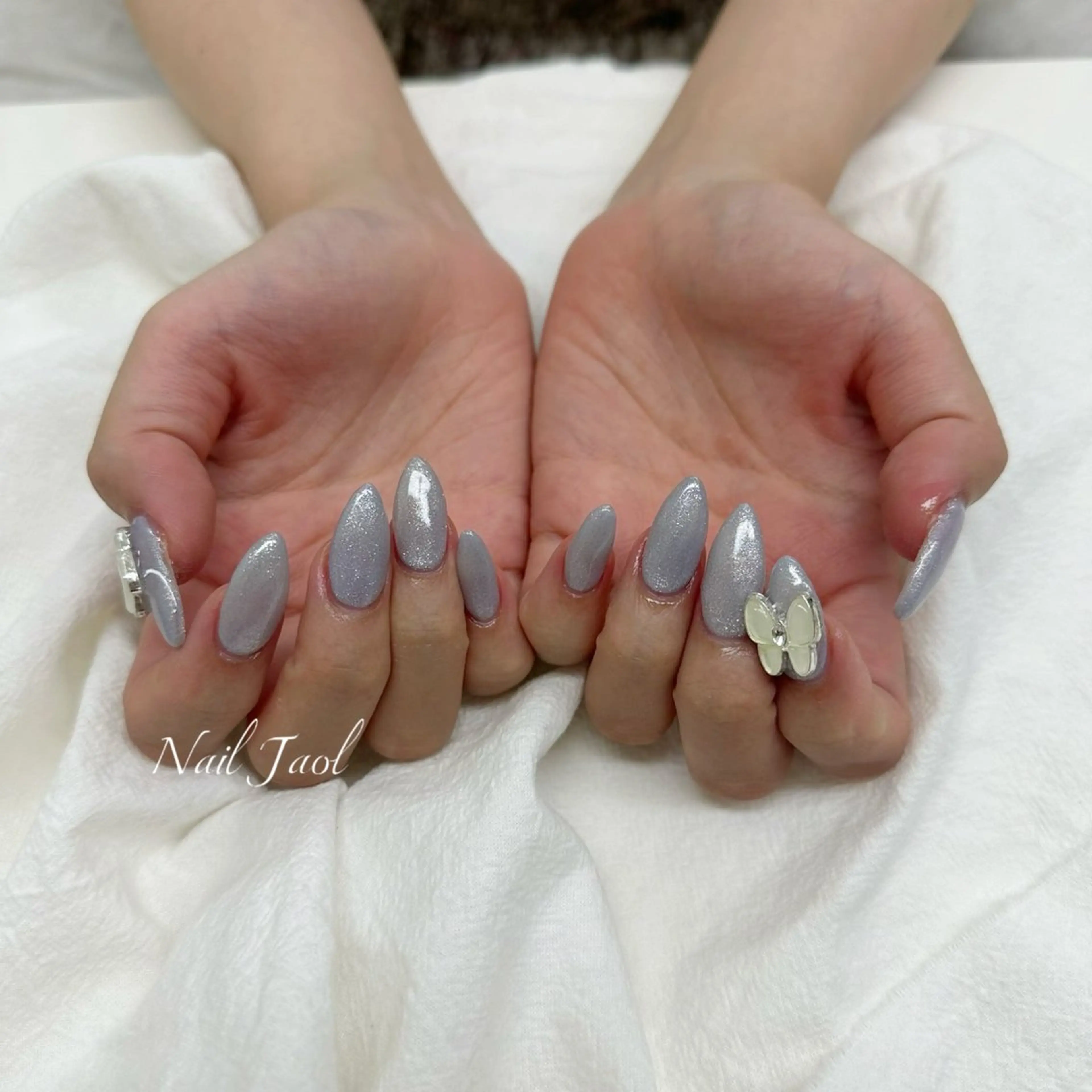 ロング 韓国風ヘア ハンドネイル nail jaol池袋店所属・ネイルJaol 池袋のネイルデザイン