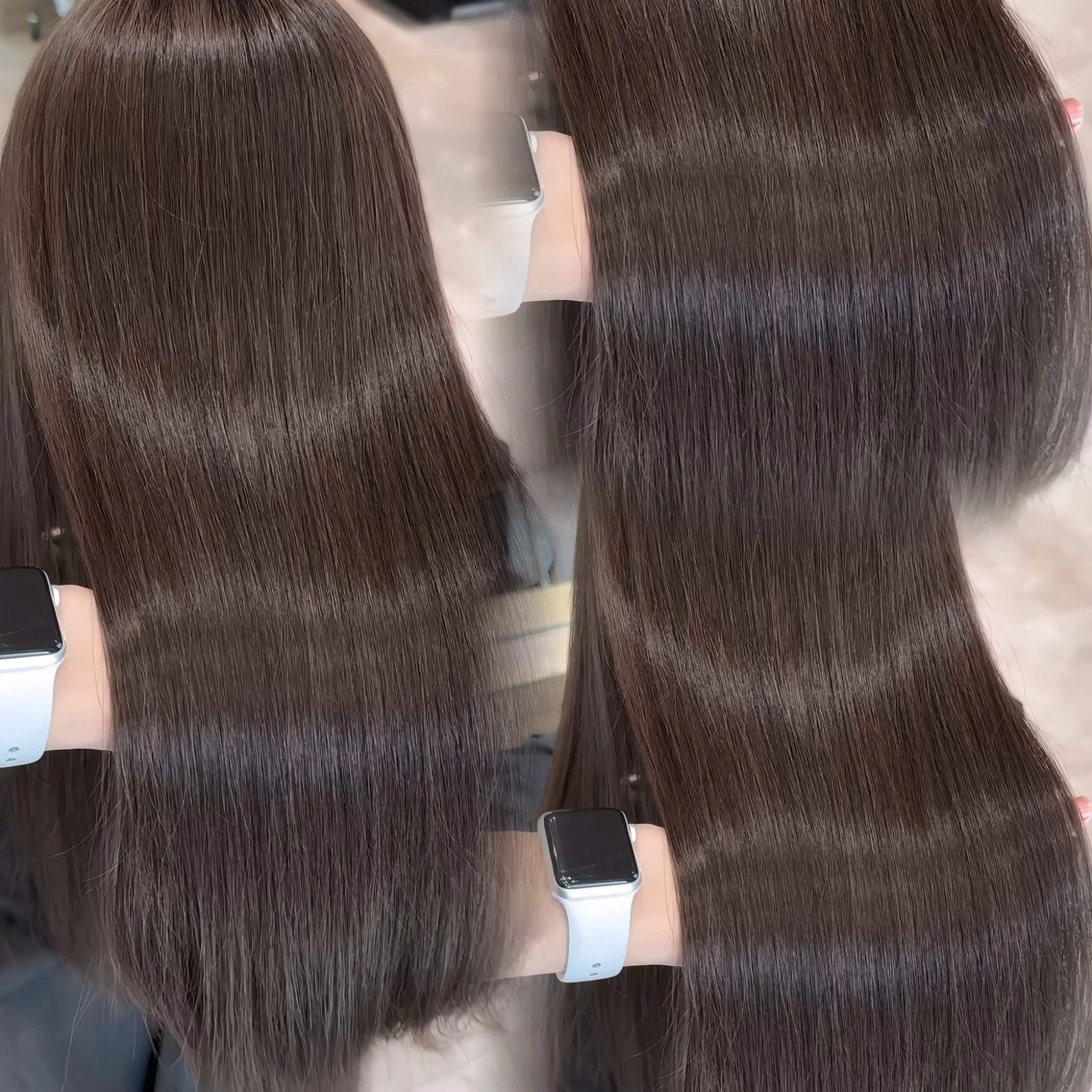 ロング カット ヘアカラー トリートメント 1HAVANA所属・韓国ヘア/ベージュ カラー/髪質改善/涼のヘアスタイル