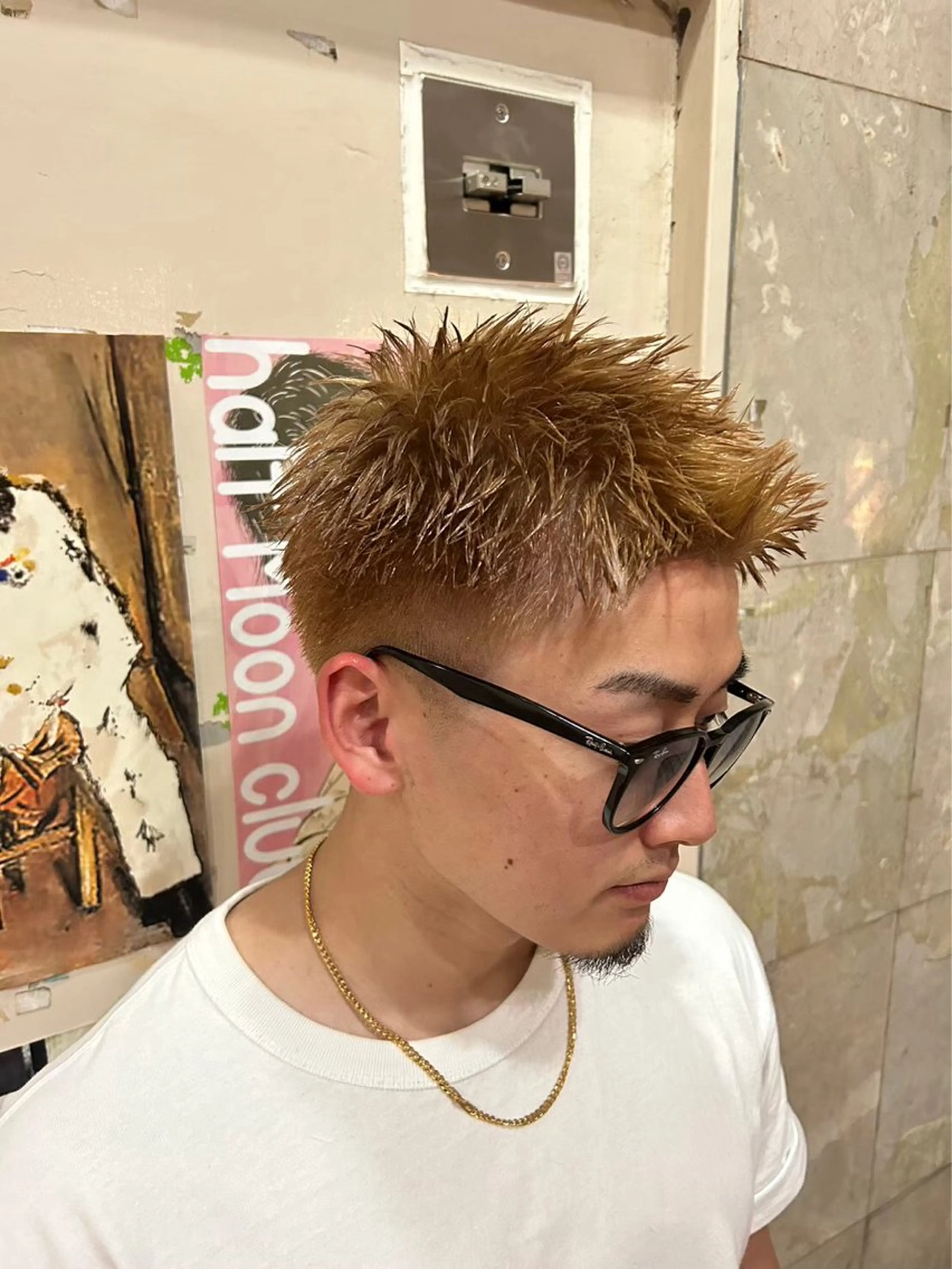 ショート カラー メンズ カット lana hair 新宿/髪質改善のヘアスタイル