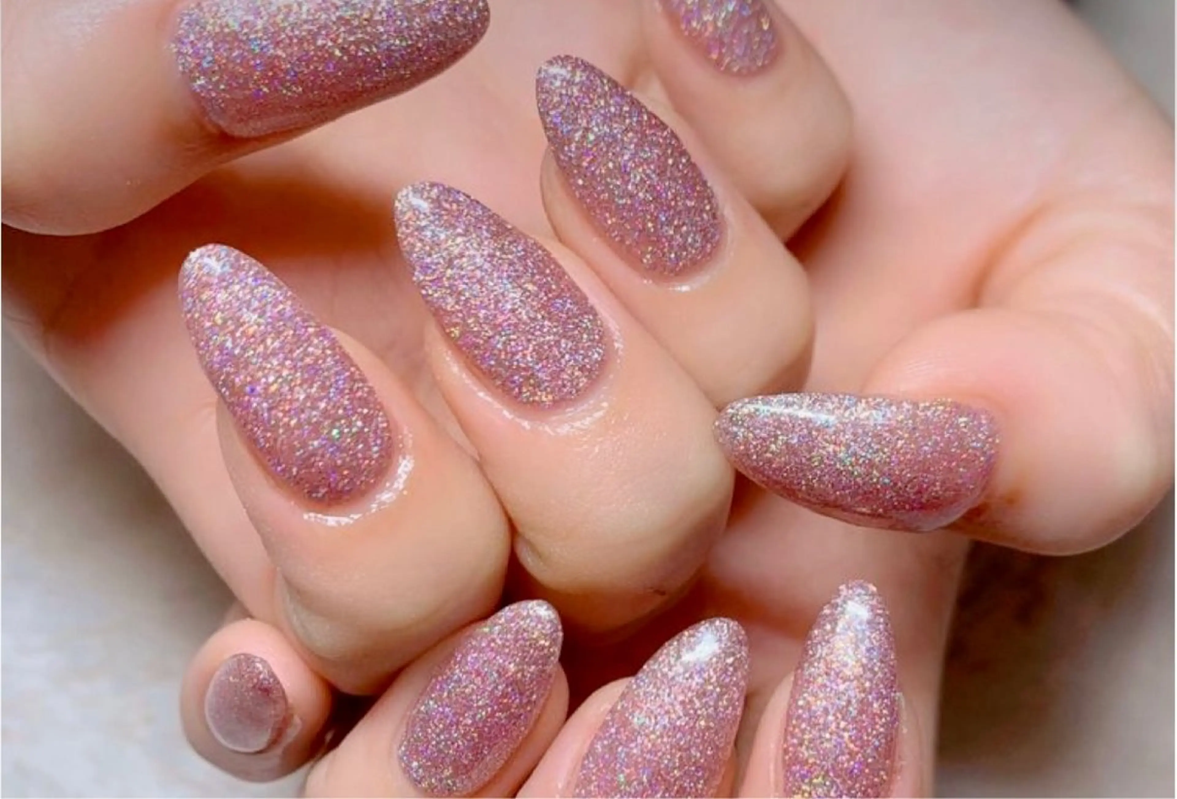 ネイル ラメ(グリッター) ワンカラーネイル ハンドネイル kudo ikue💎のネイルデザイン