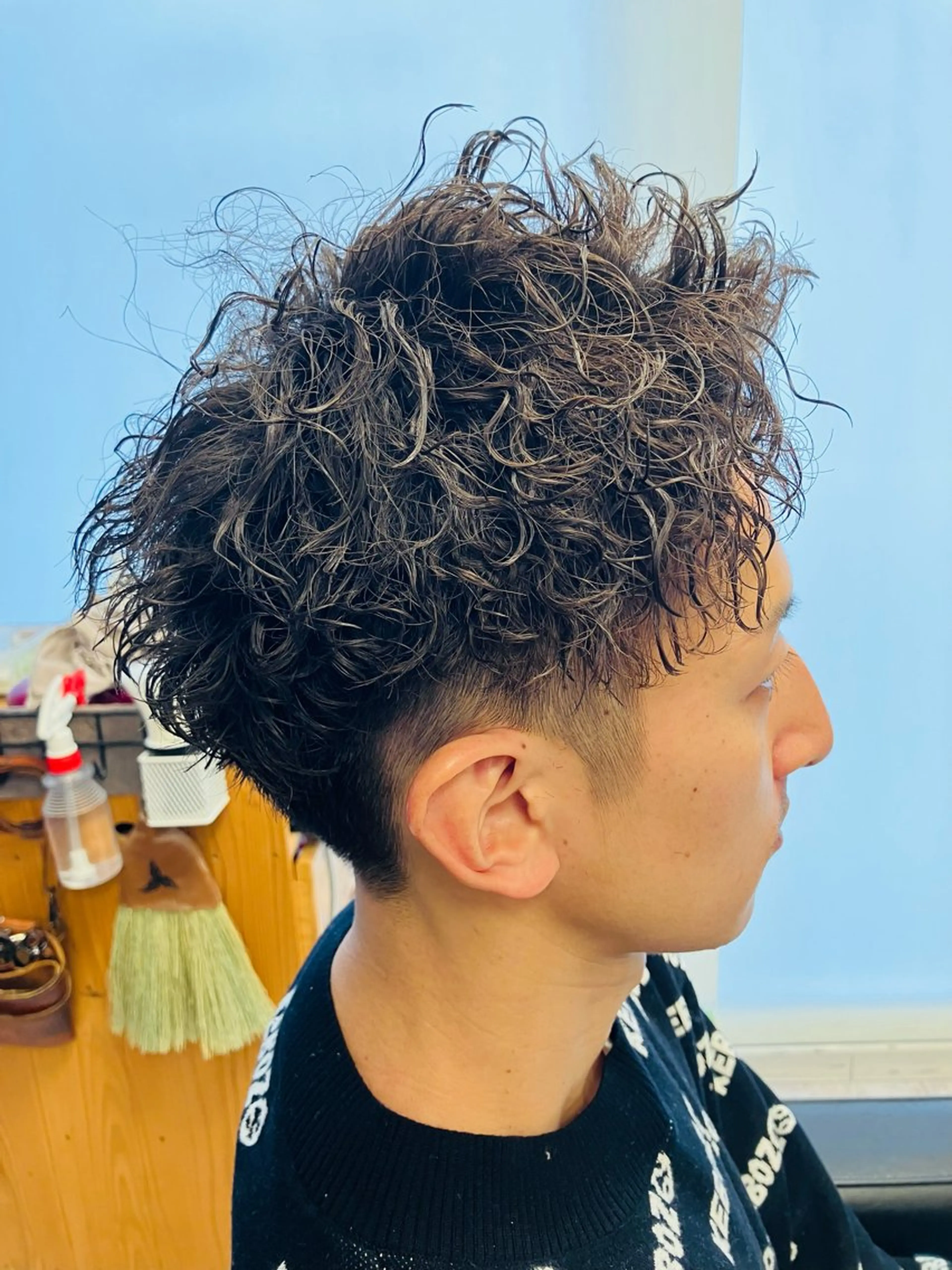 ショート パーマ メンズ カット パーマ メンズ特化/パーマ/ フェードWATARUのヘアスタイル