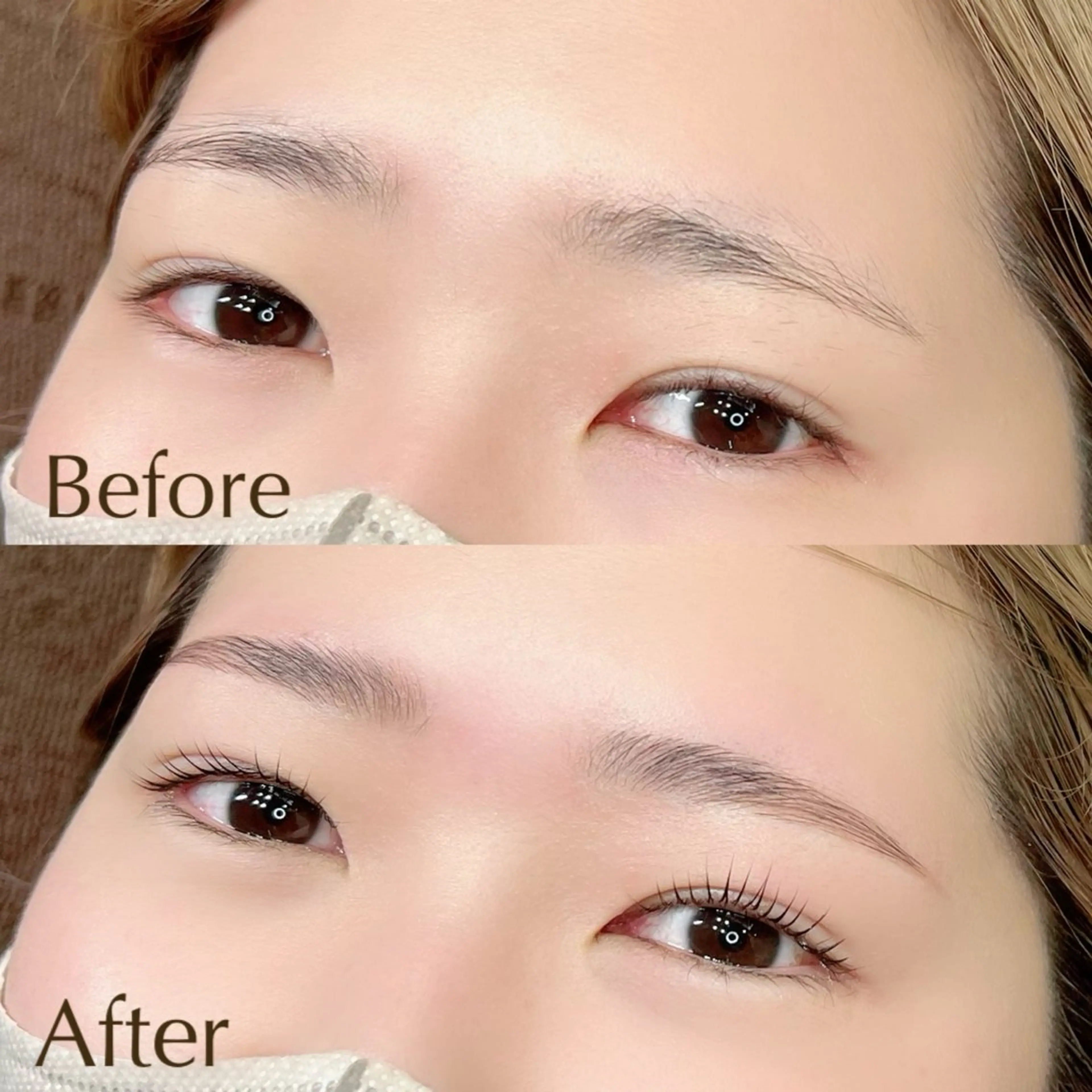 マツエク・マツパ パリジェンヌラッシュリフト 一重×まつ毛パーマ Eye lashのマツエク・マツパデザイン