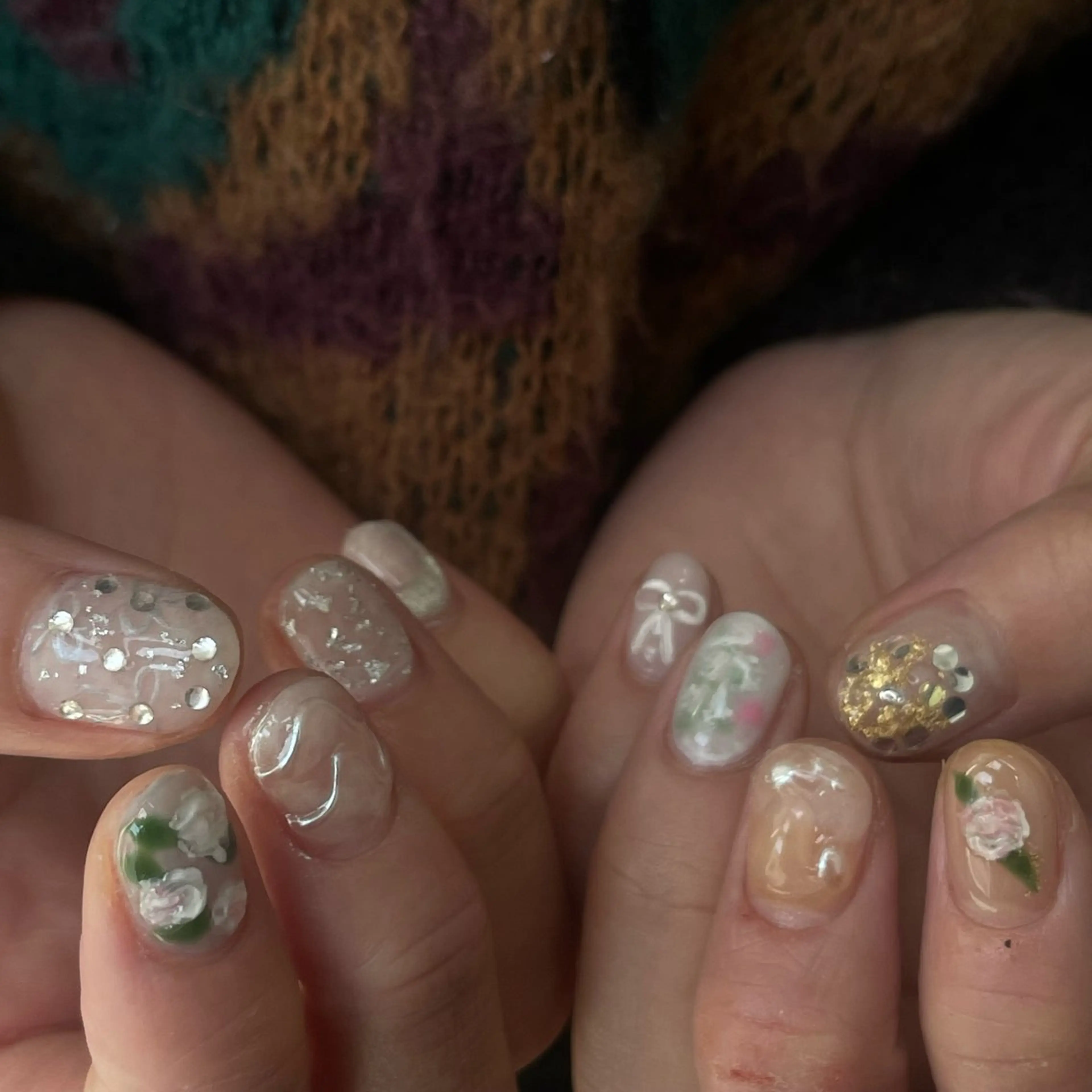 ネイル ハンドネイル nail 𓂃miyuのネイルデザイン
