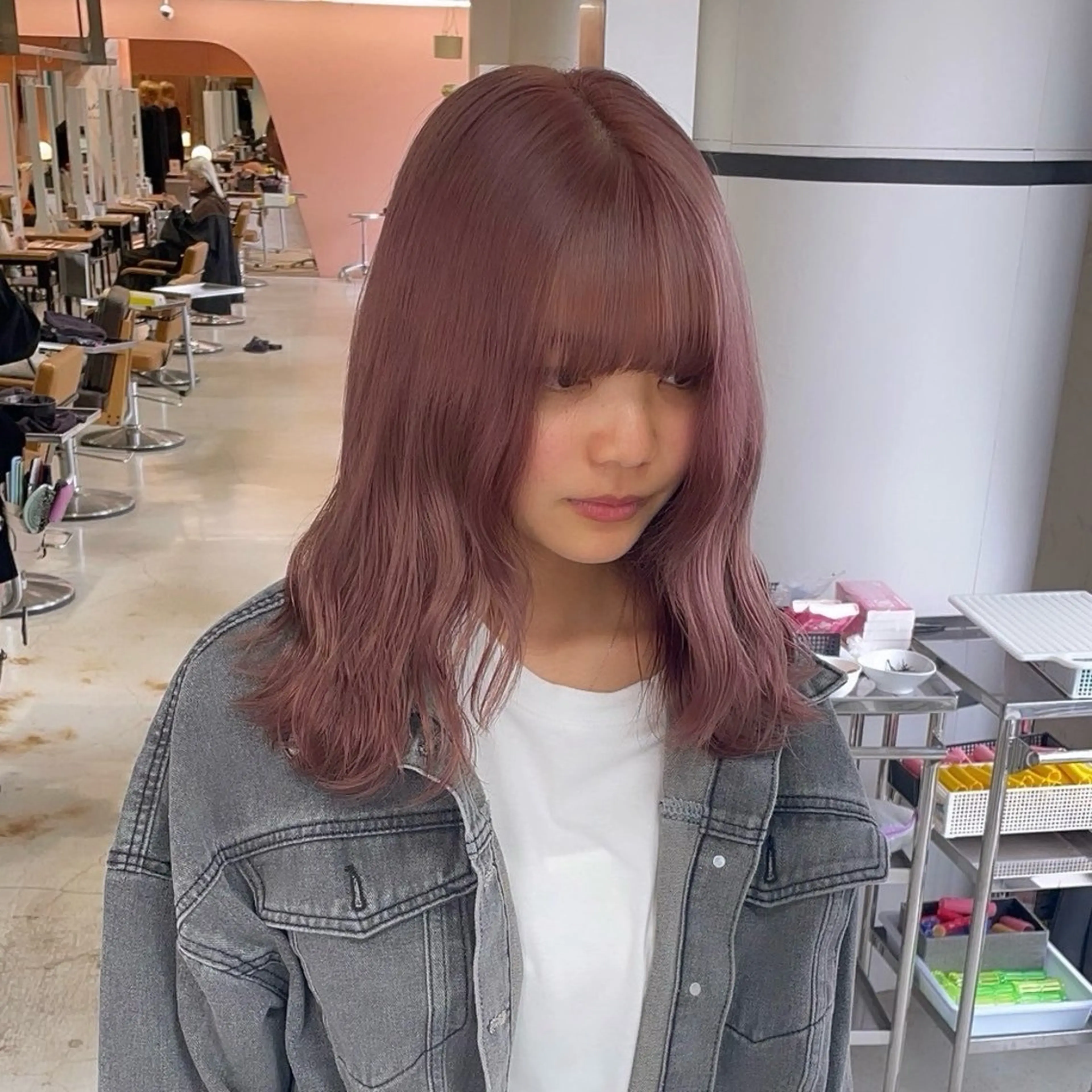 カラー ヘアカラー LUNTY NAMBA 難波駅前店所属・透け感ベージュ 🪐REN🪐のヘアスタイル