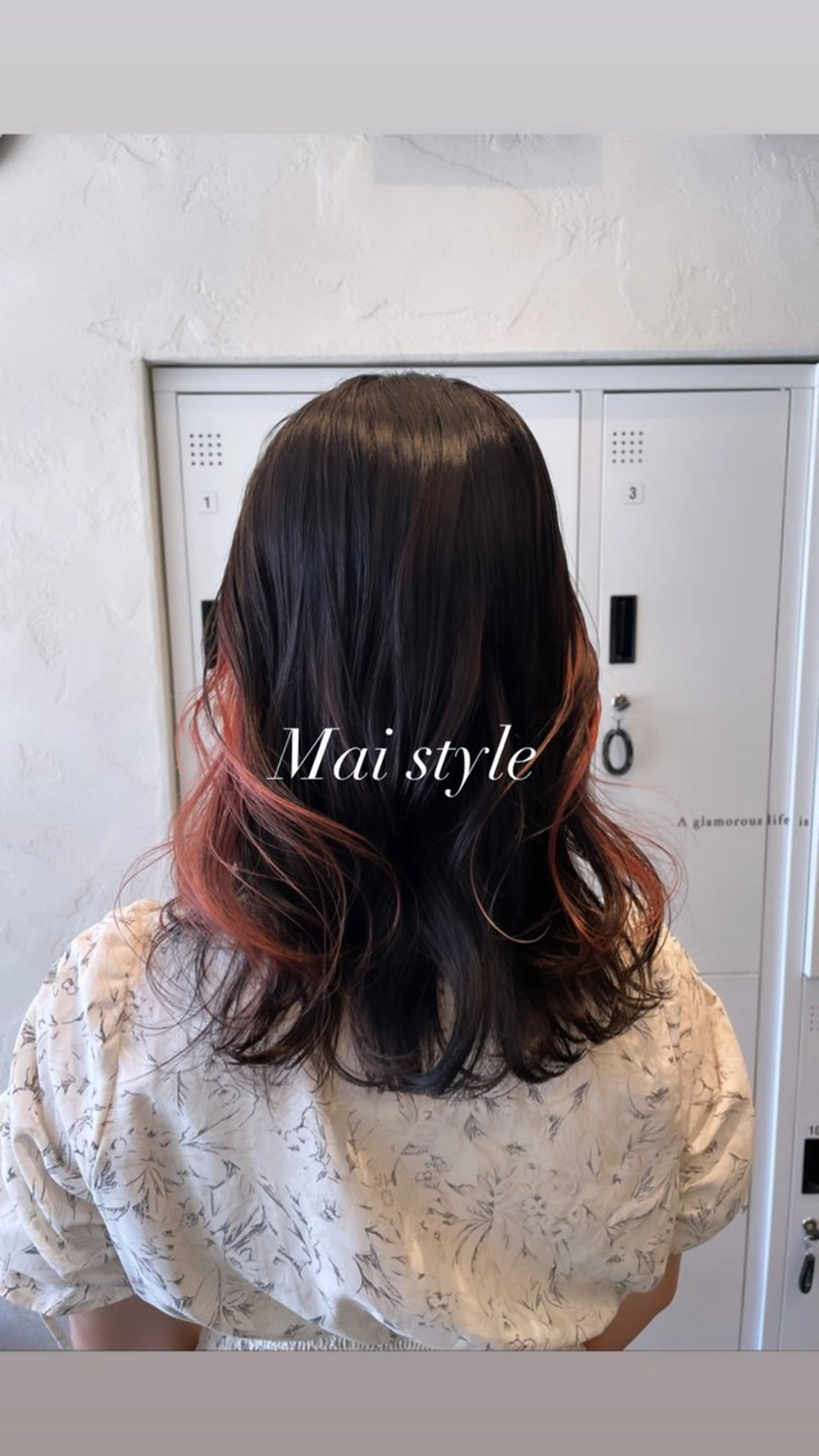 セミロング パーマ ヘアアレンジ MAI/髪質改善/ 幹細胞トリートメントのヘアスタイル