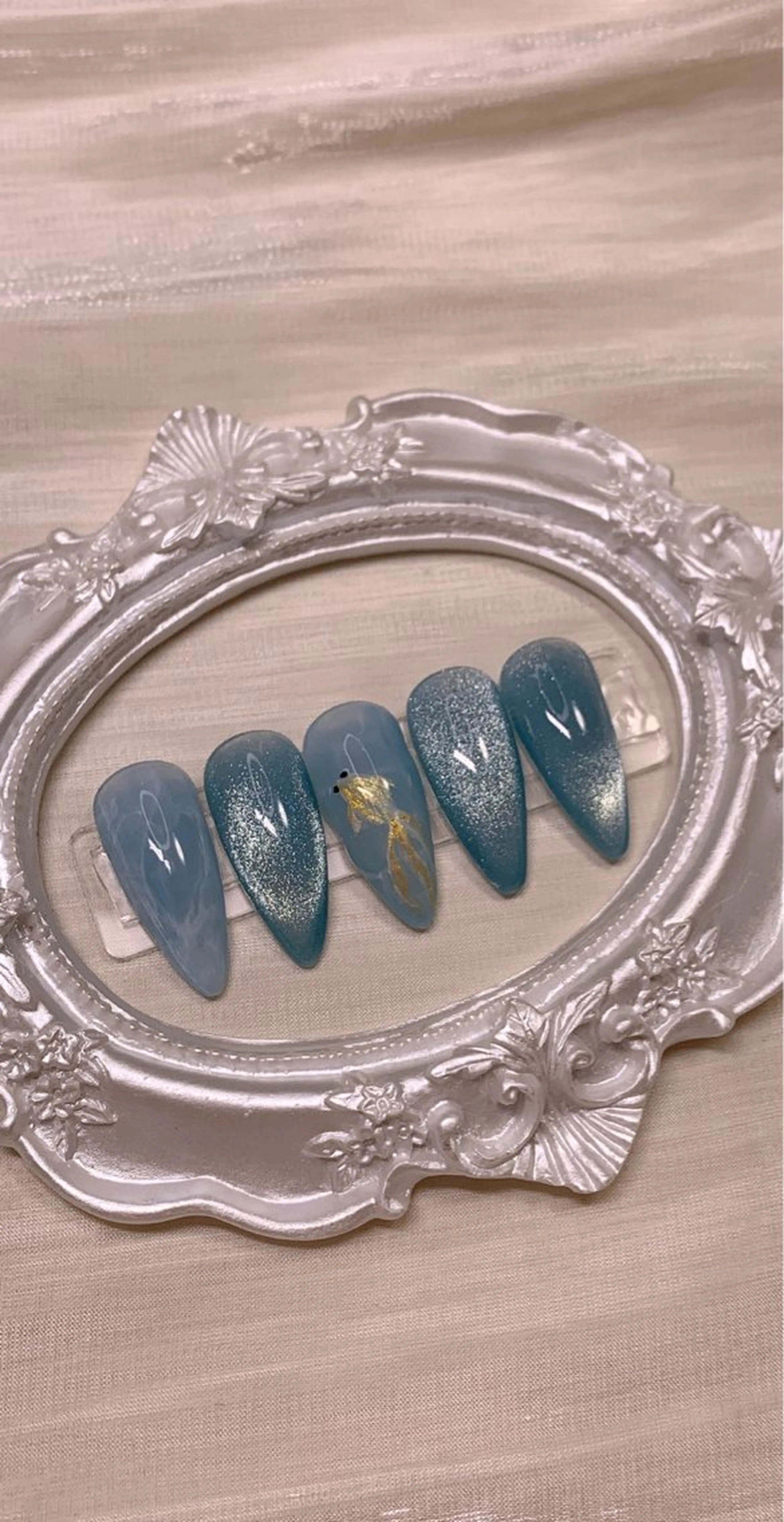 ネイル マグネットネイル ニュアンスネイル 夏ネイル Cute Tips nailのネイルデザイン