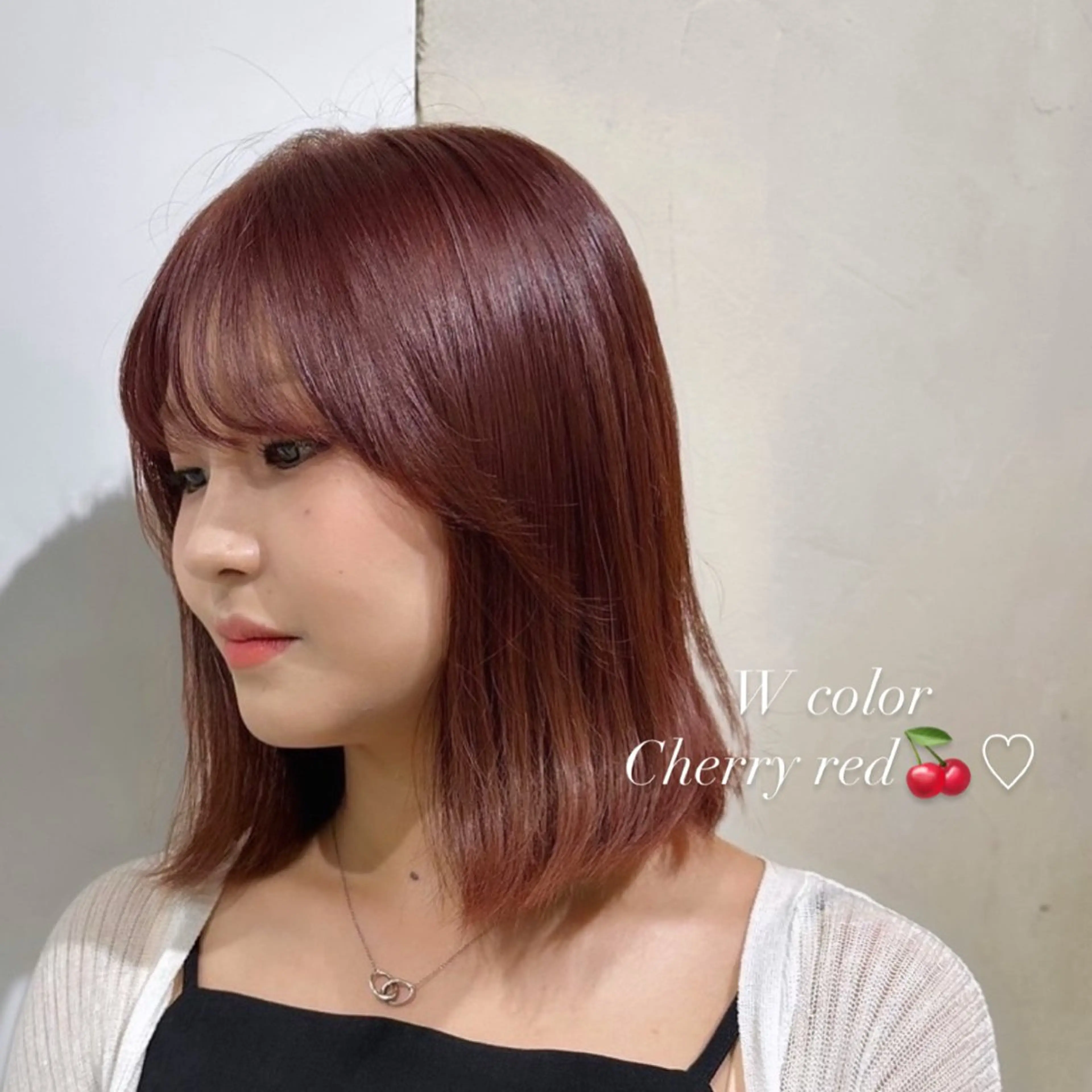 ミディアム カラー ヘアカラー aoi / 透明感カラーのヘアスタイル