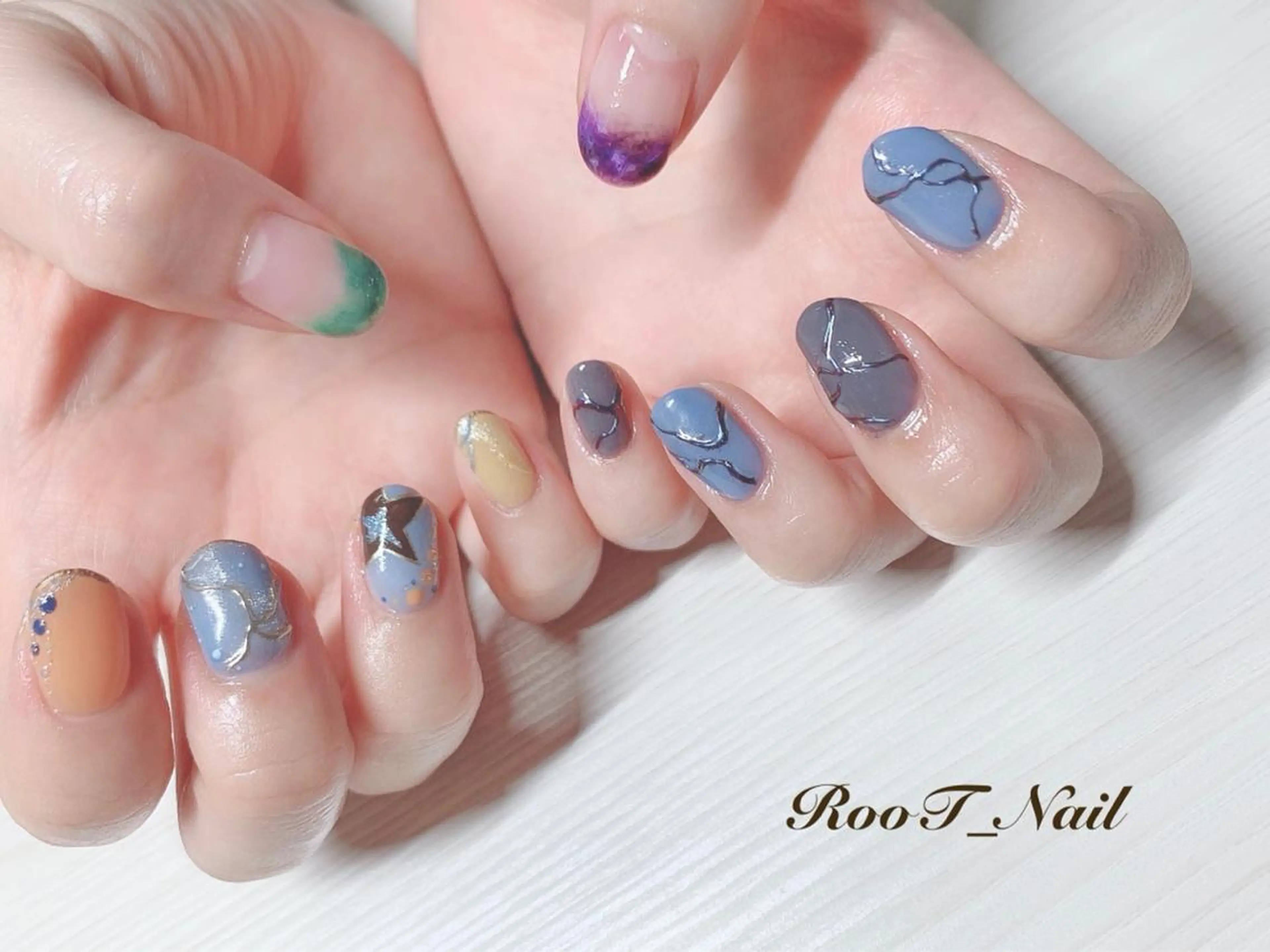 メンズ ネイル ハンドネイル RooT Nailのネイルデザイン
