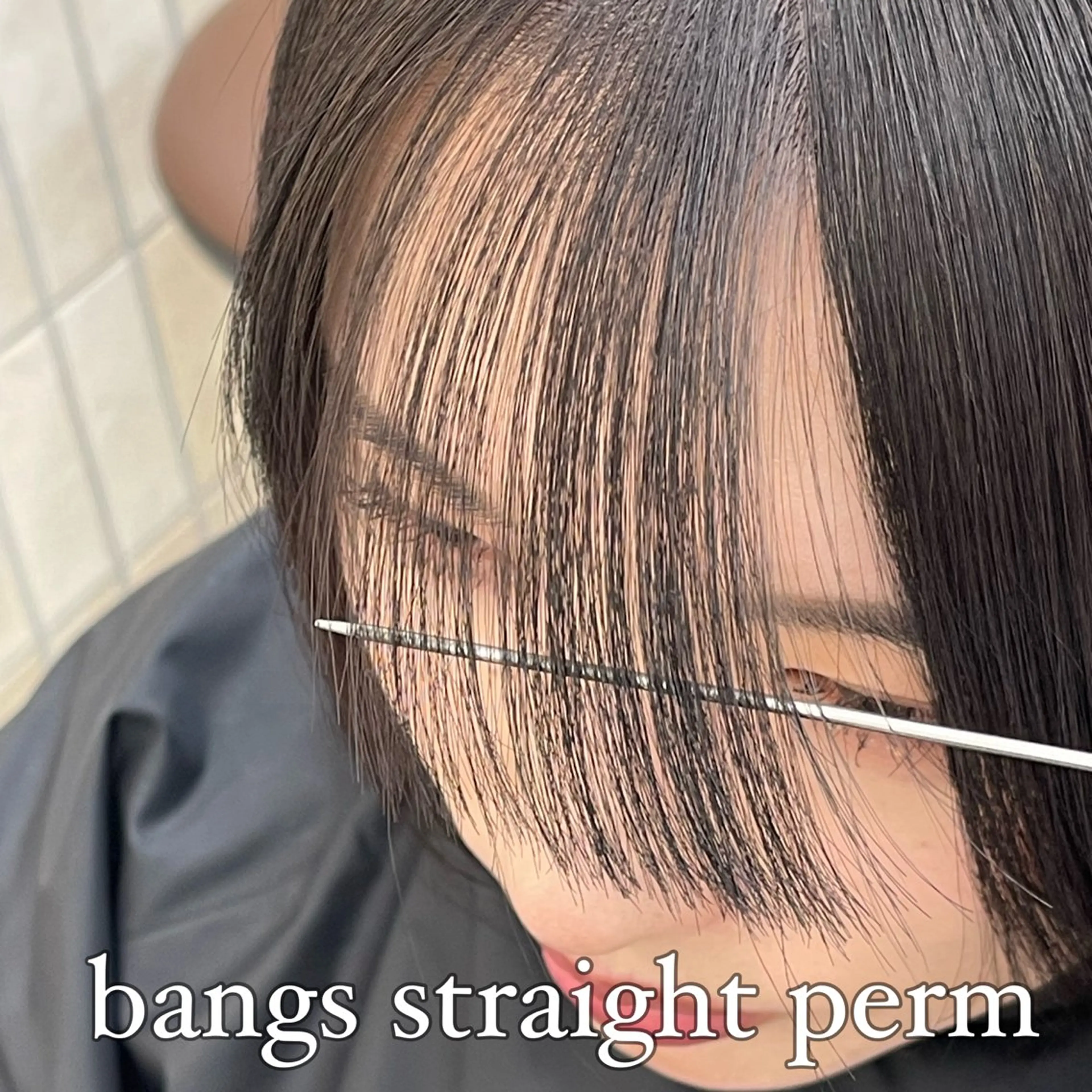 ミディアム ✨縮毛矯正　韓国ヘア レイヤー✨大濱快斗のヘアスタイル