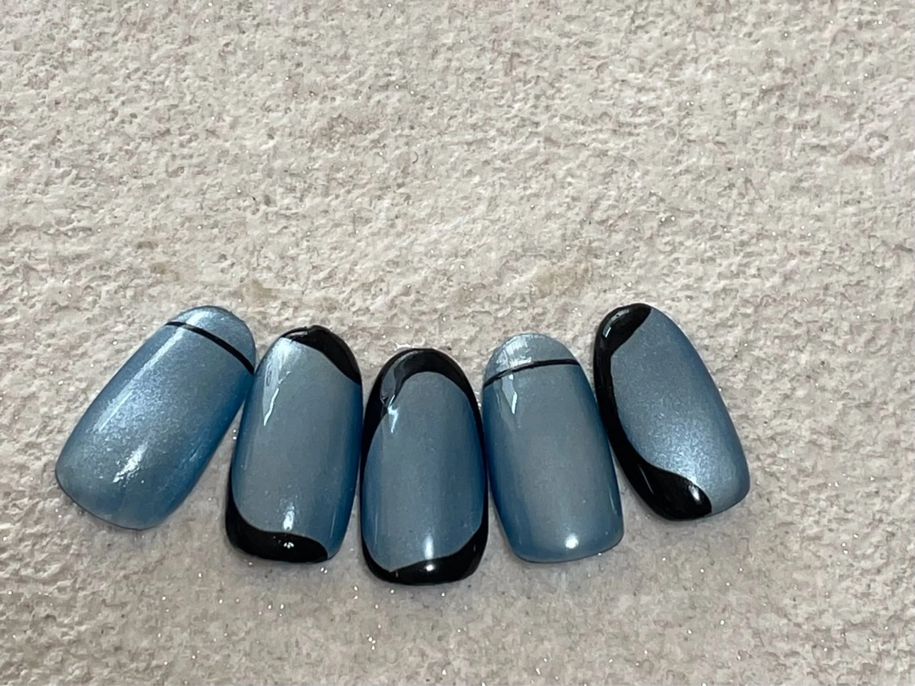 ネイル オーロラネイル フットネイル フレンチネイル ジェルネイル 韓国ネイル ハンドネイル kiki nail 二子玉川のネイルデザイン