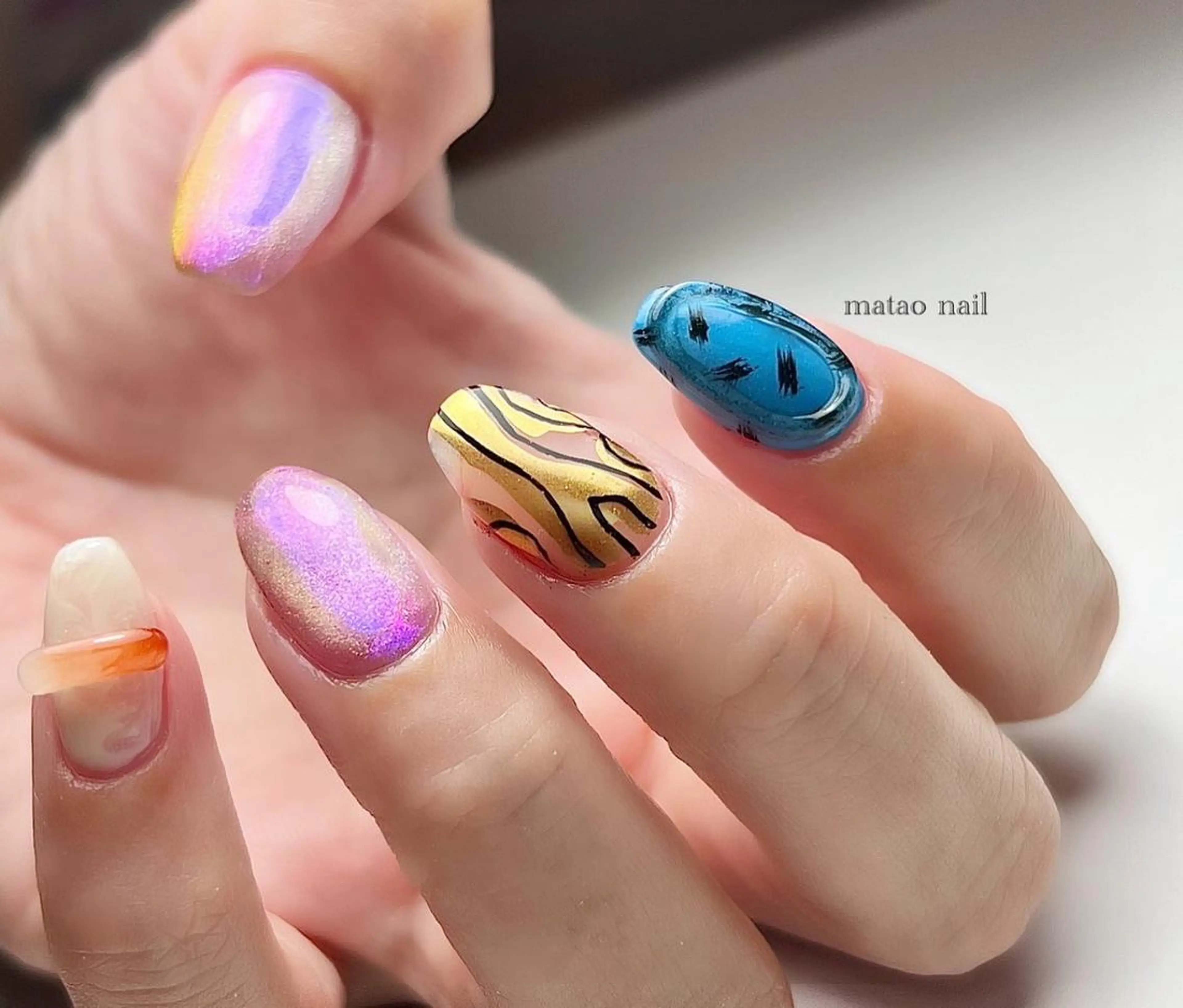 ネイル アートネイル 持ち込み ハンドネイル フットネイル matao nailのネイルデザイン