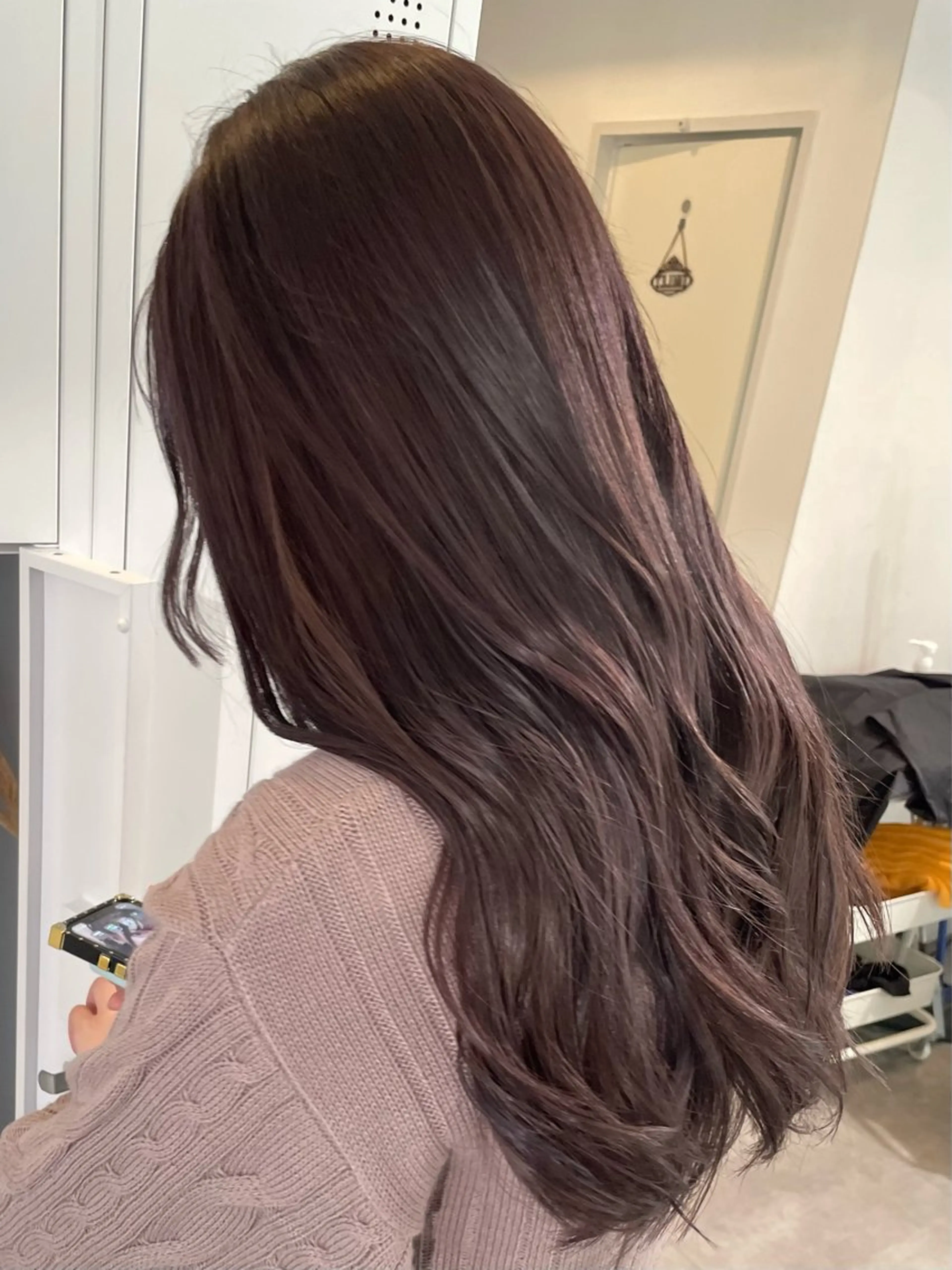 ロング カラー 💚色落ちまで可愛い 髪質改善カラーゆうまのヘアスタイル
