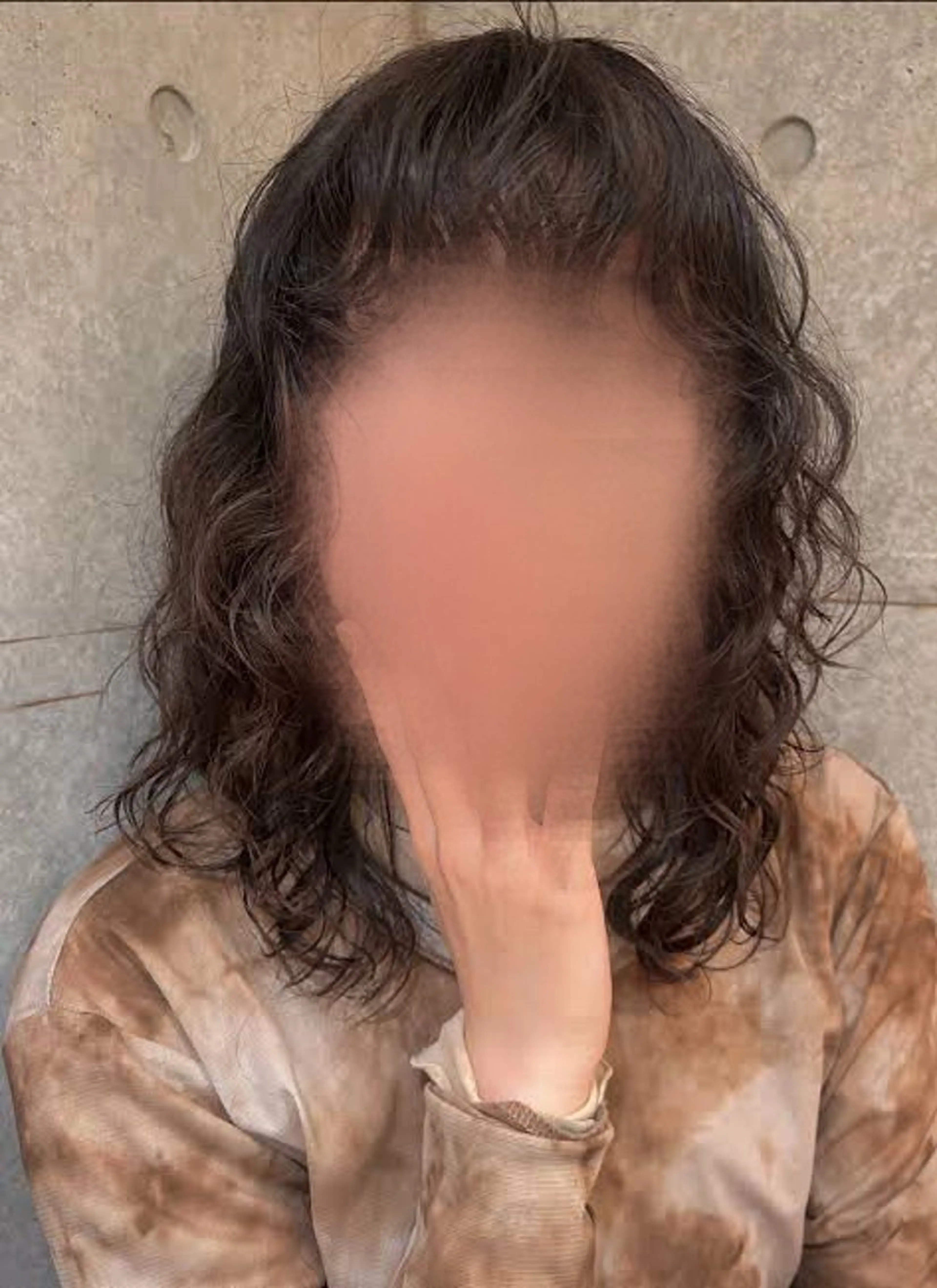 カットパーマモデル　技術向上のための写真