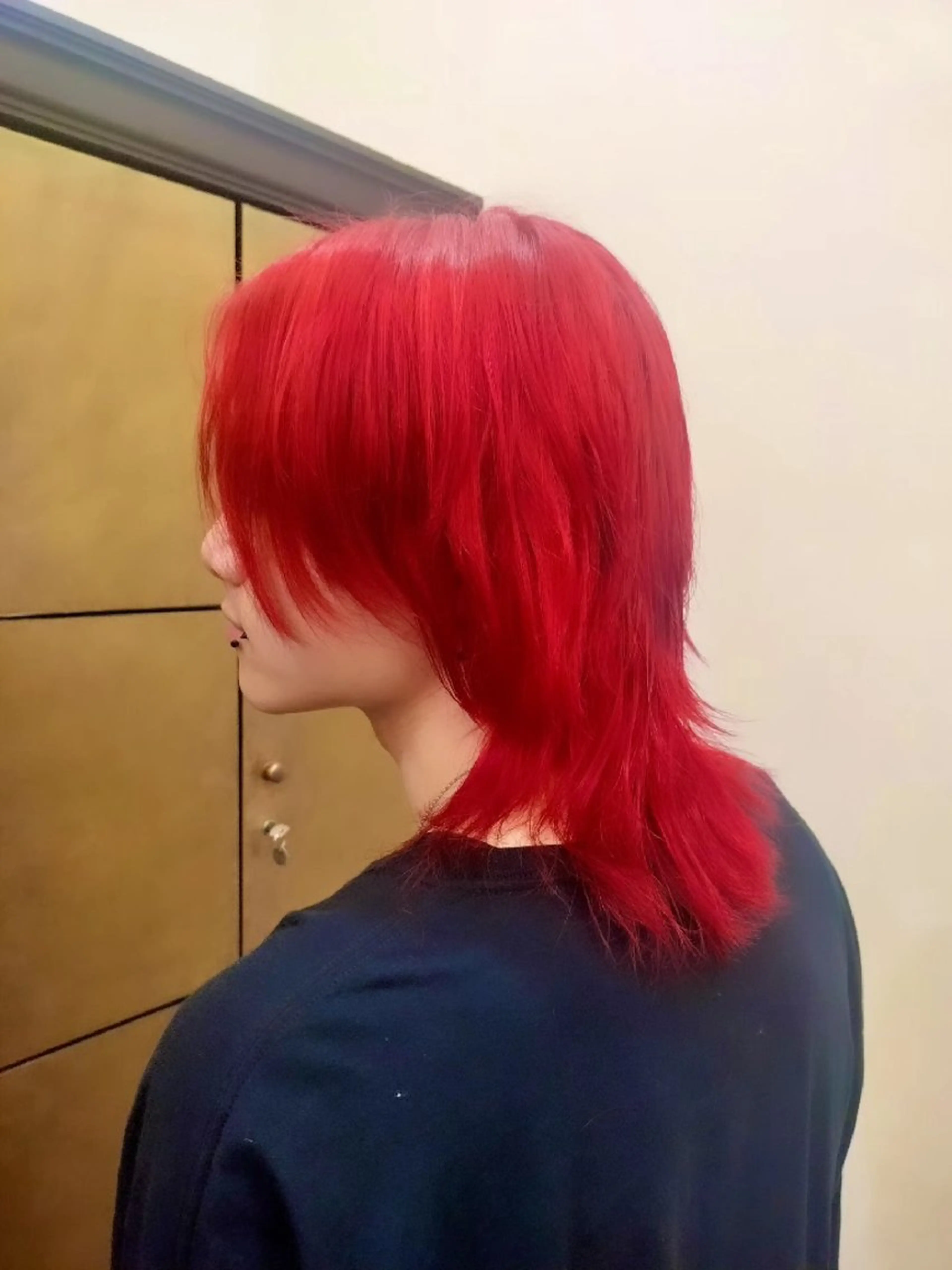 カラー レッドカラー ヘアカラー トリートメント Hair ICI QUARTET所属・サクライ サナのヘアスタイル