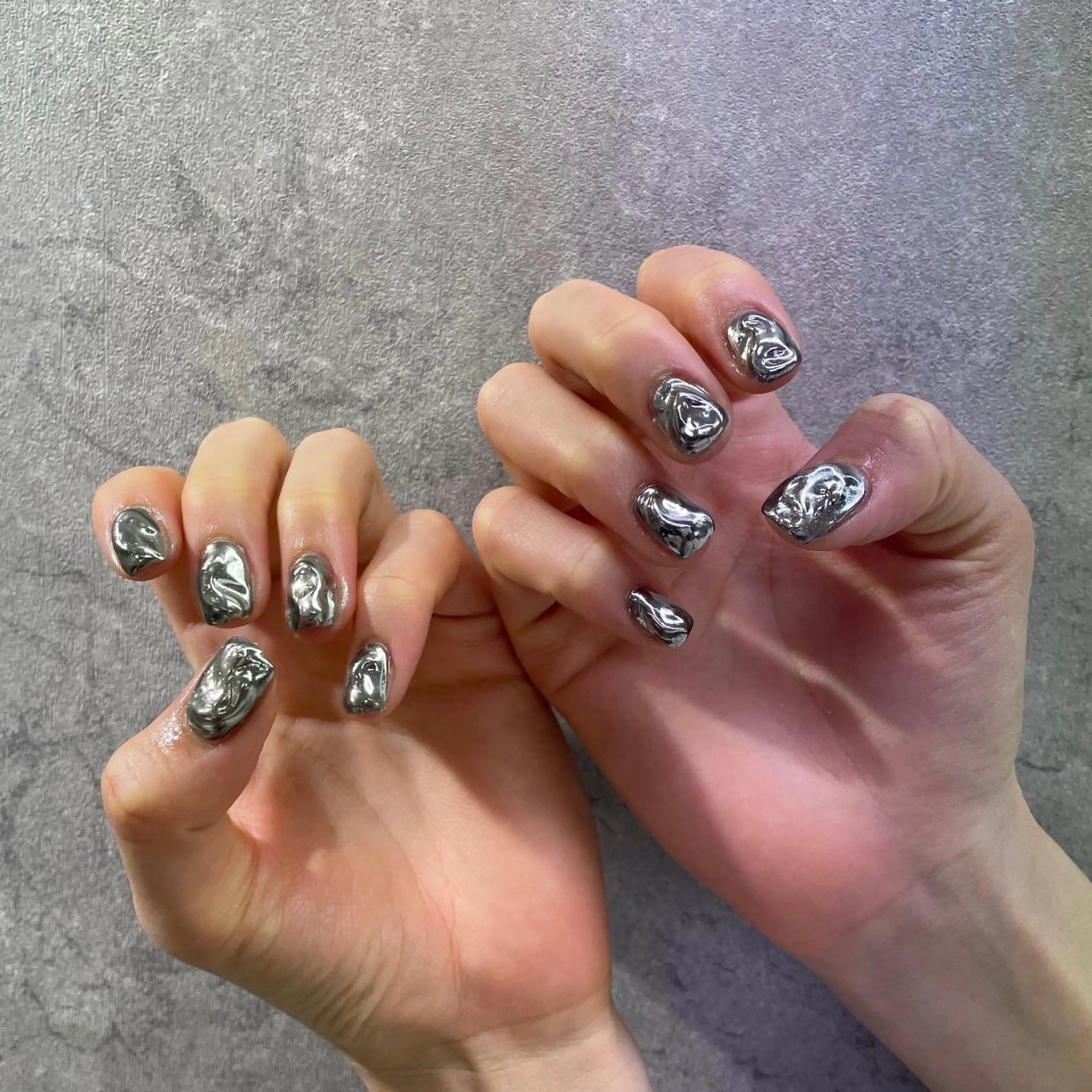 ネイル アートネイル ジェルネイル ミラーネイル ニュアンスネイル スカルプネイル nailstudio eviz新宿店のネイルデザイン