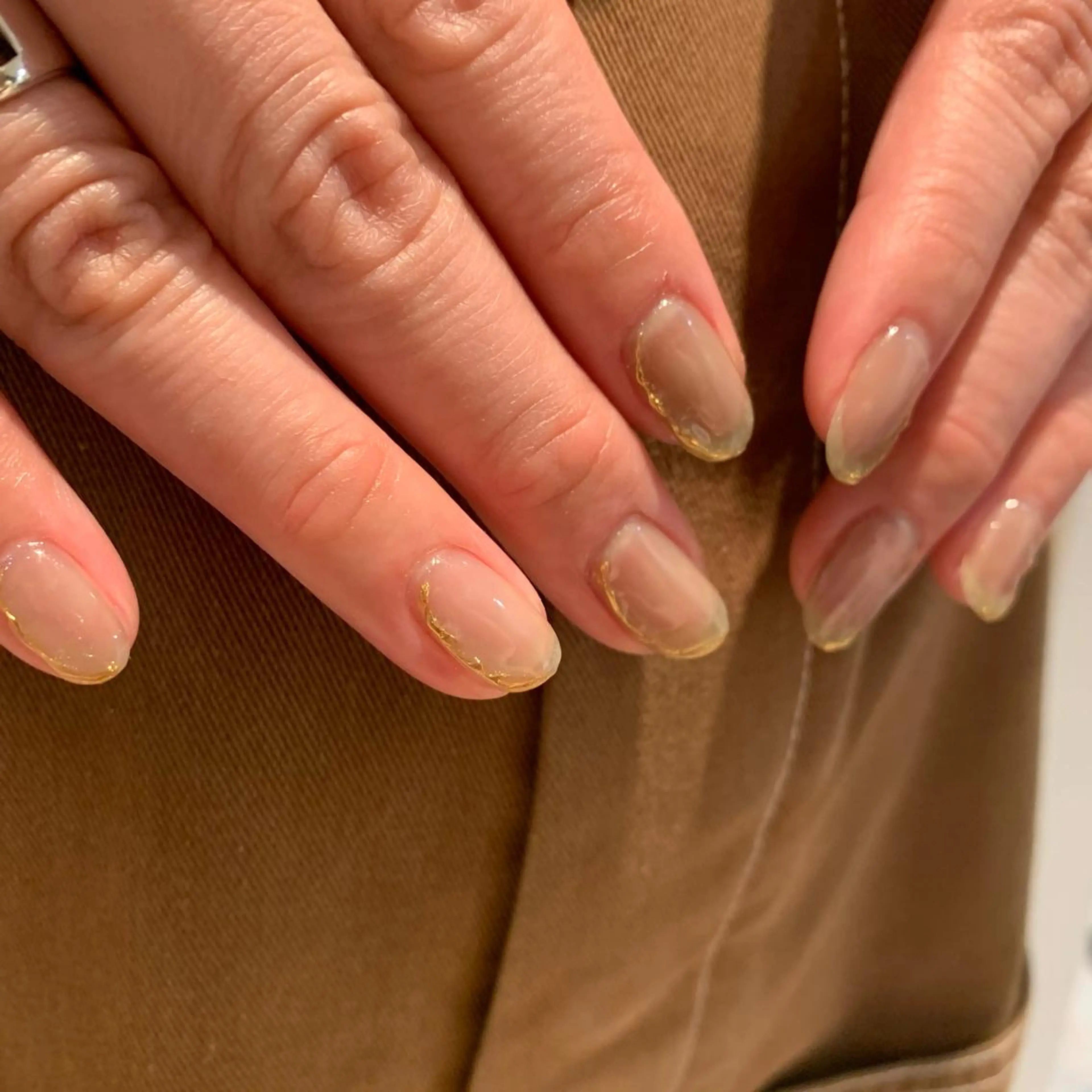 ネイル ゴールド ハンドネイル 佐藤 穂乃香のネイルデザイン