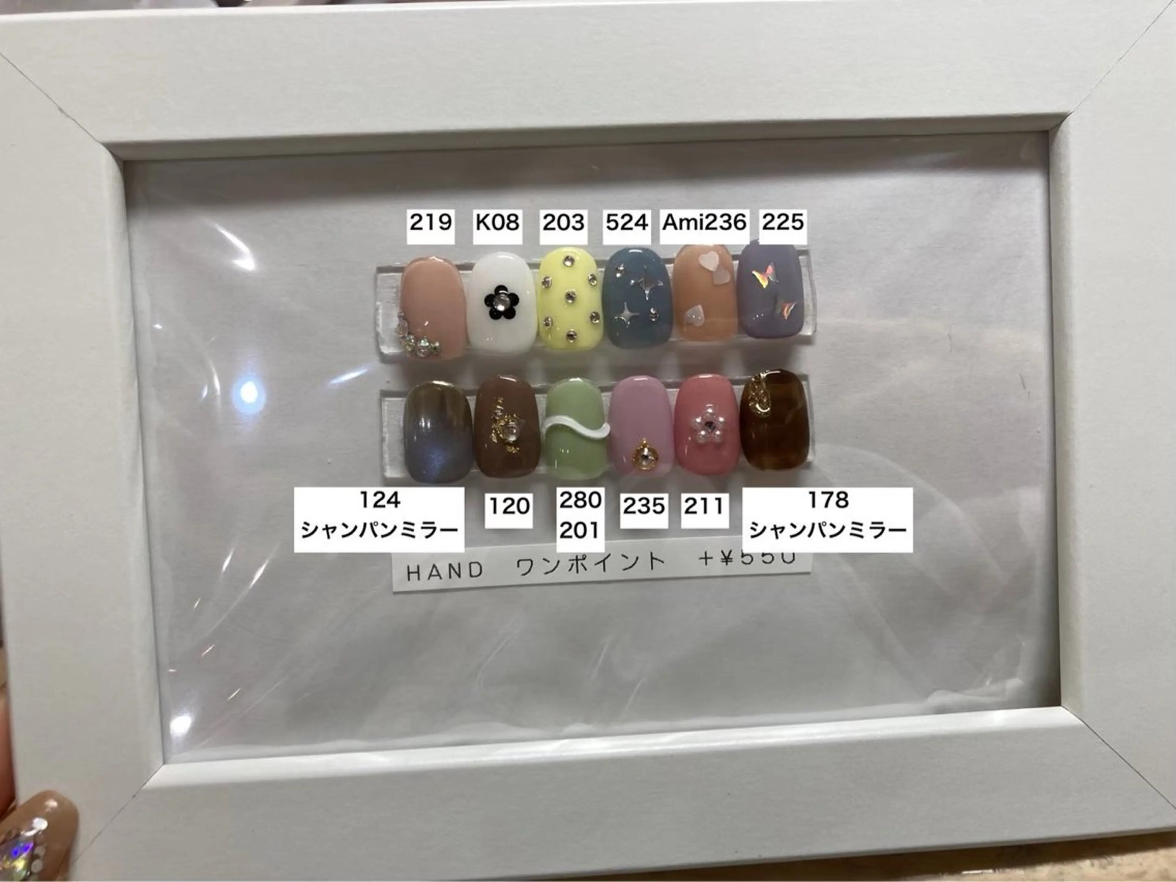 🦶ワンカラーワンポイント(ジェルオフあり)の写真