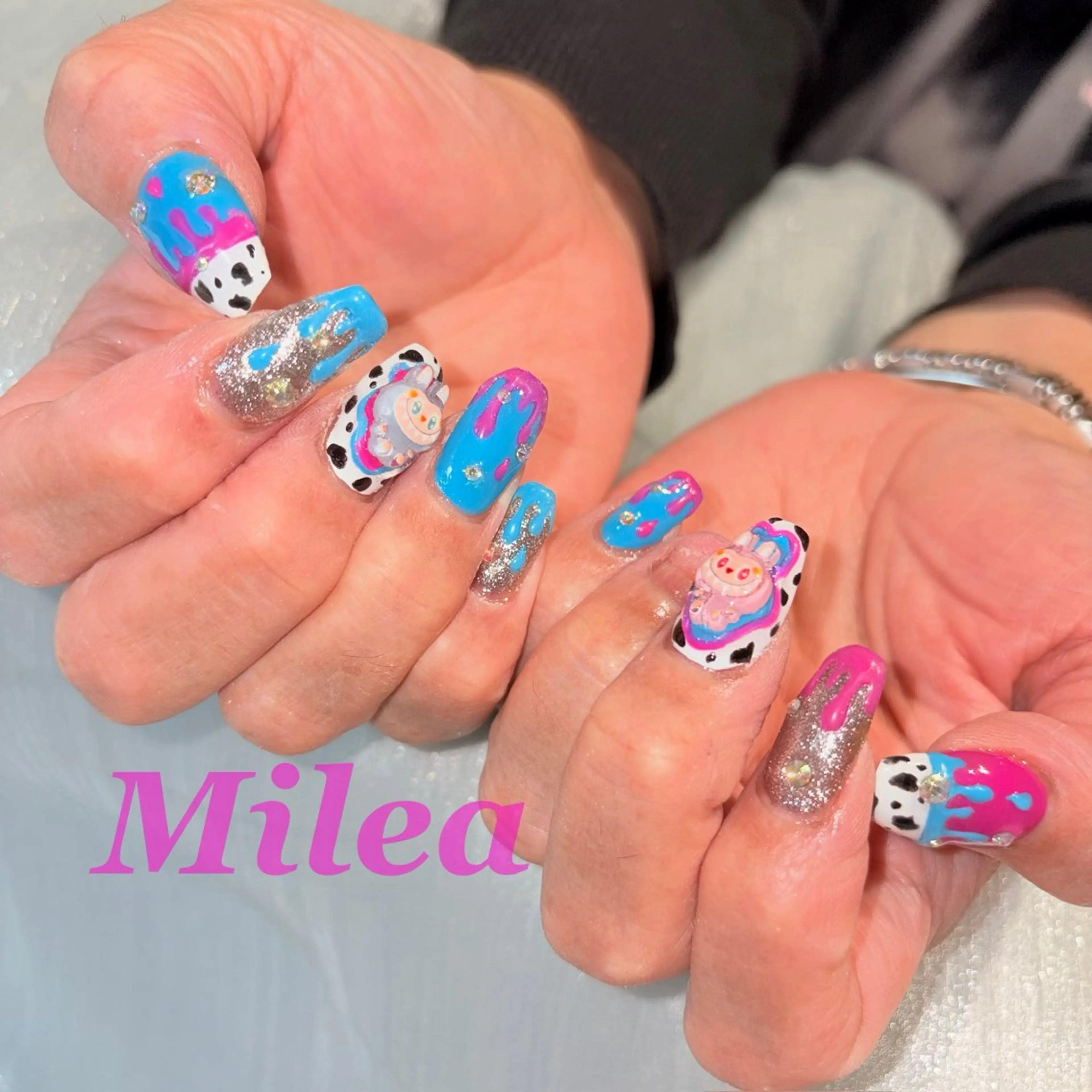 アート6〜10本✨120分でできるアート💅✨(ストーン8粒まで無料、初回オフ込み)通常¥8800→¥8300の写真