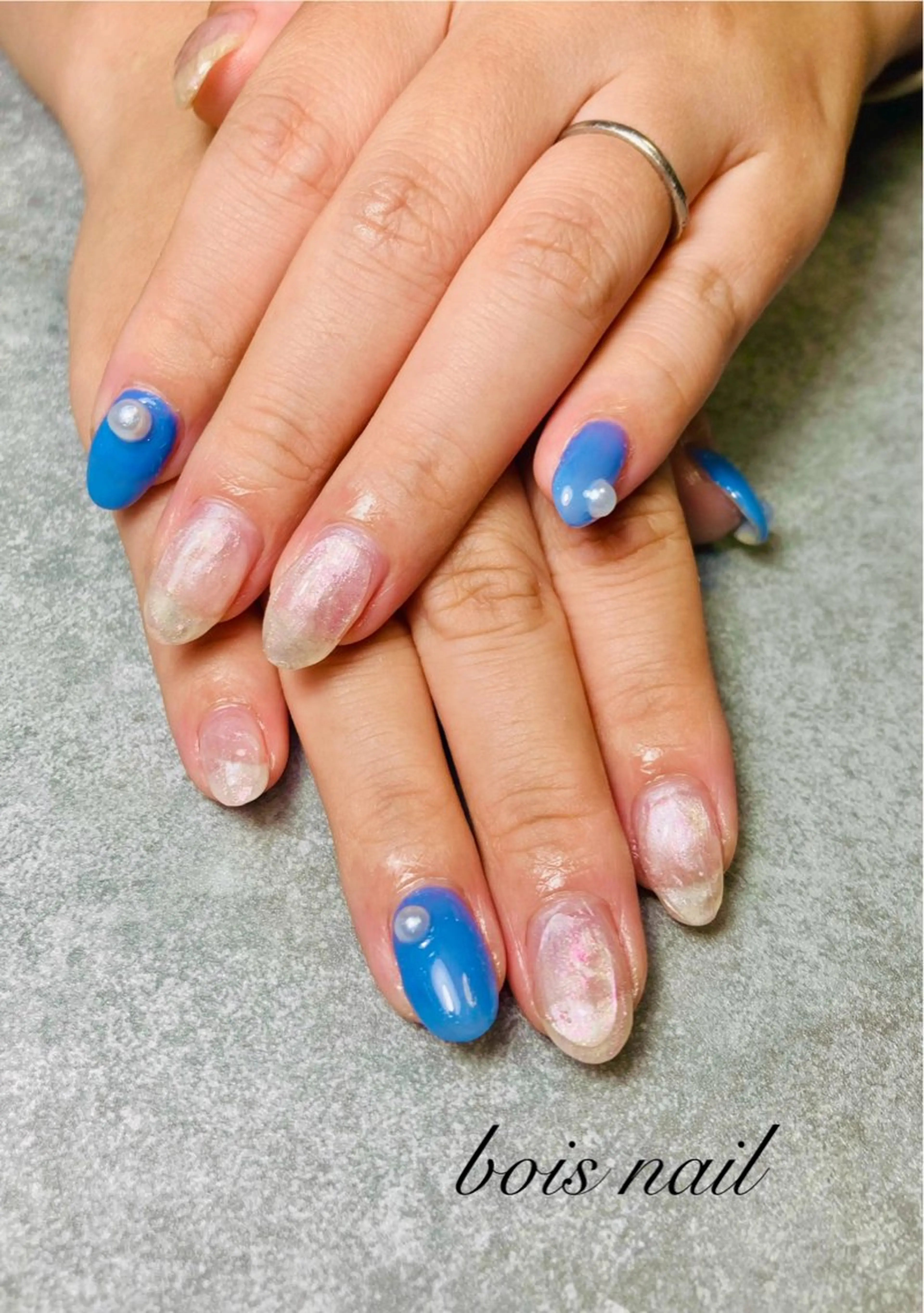 ネイル ニュアンスネイル bois nail ボワネイル北巽のネイルデザイン