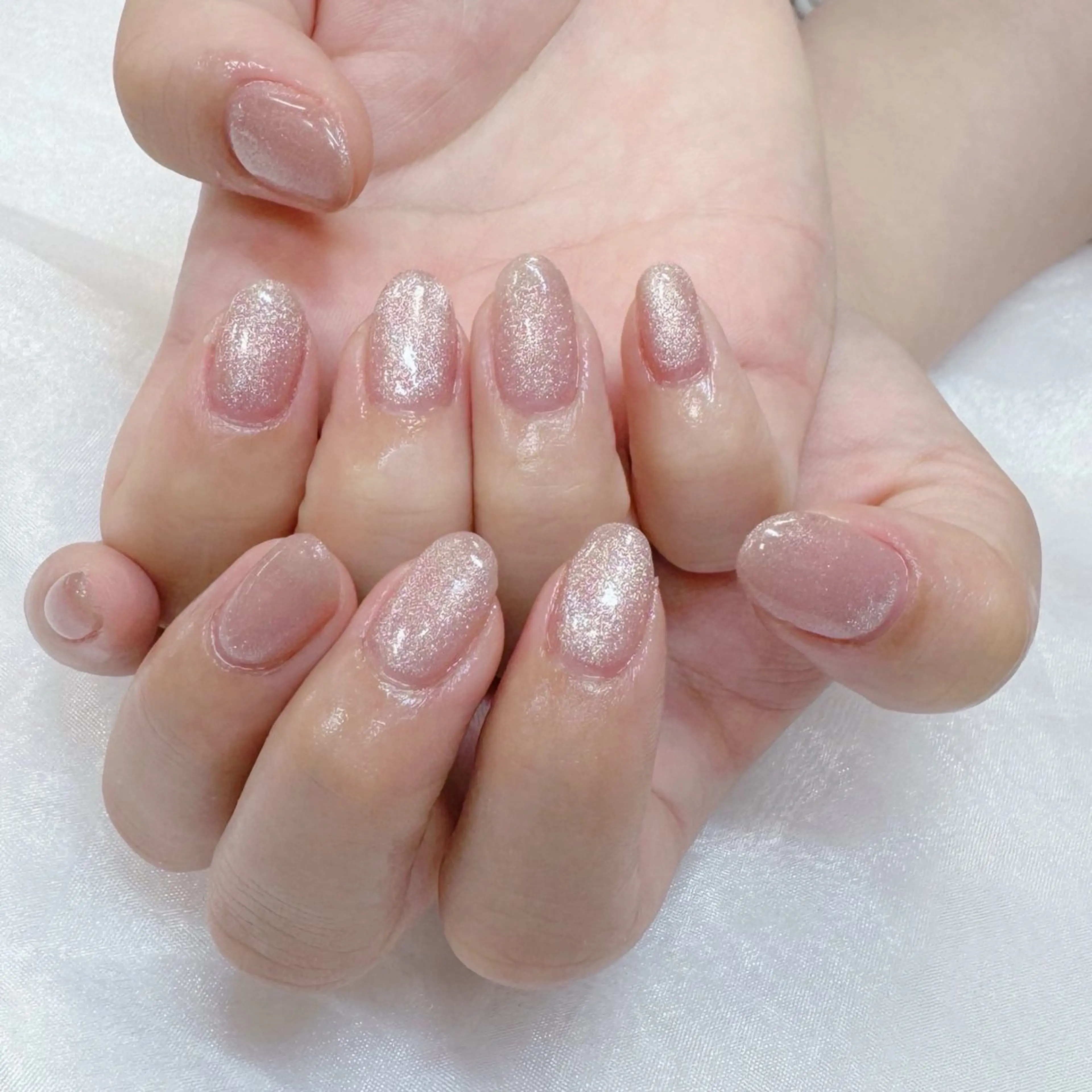 ネイル キラキラネイル マグネットネイル オフィスネイル maruyasu. yのネイルデザイン