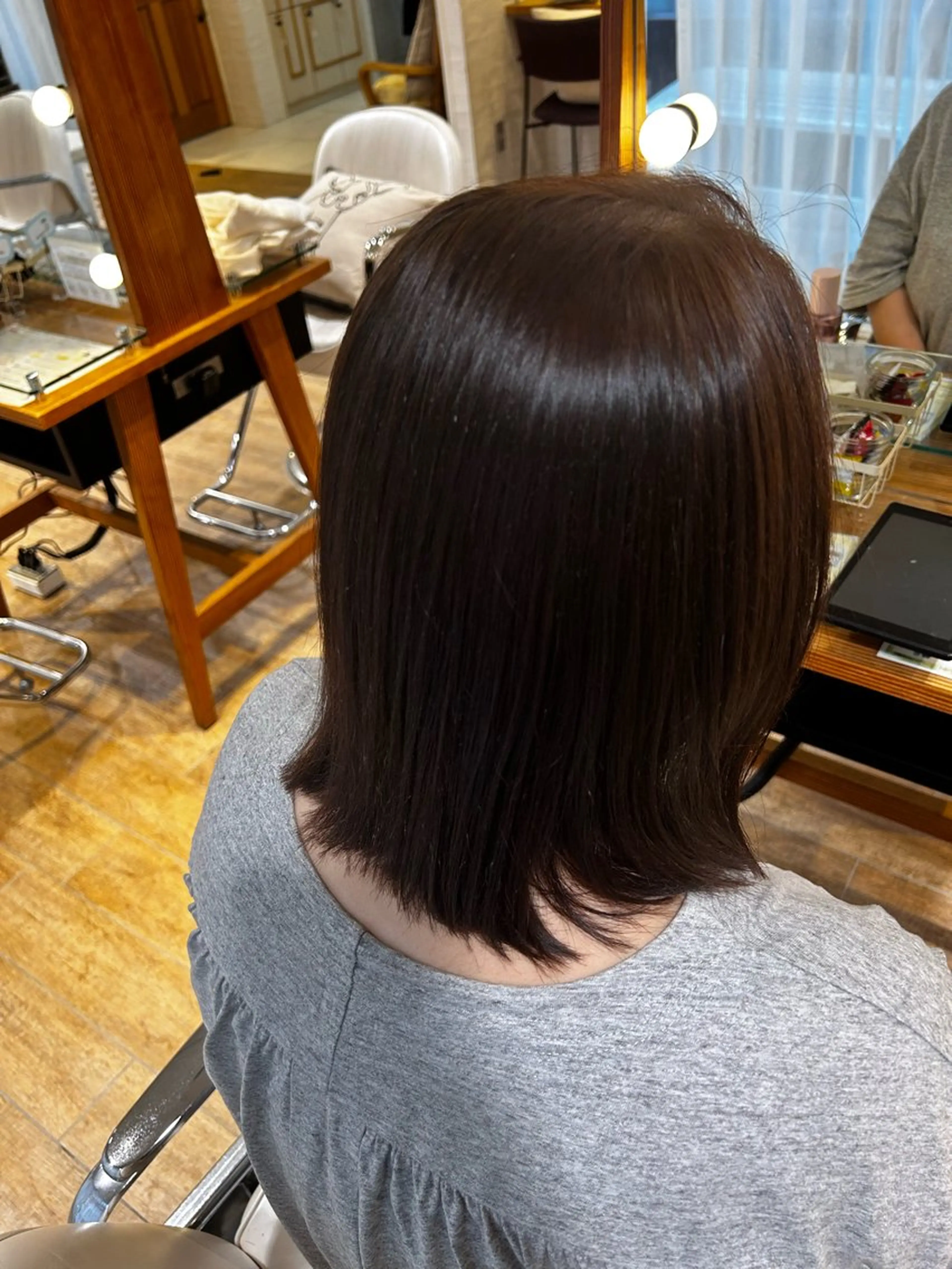 ミディアム パーマ 縮毛矯正 トリートメント 松田 健佑のヘアスタイル