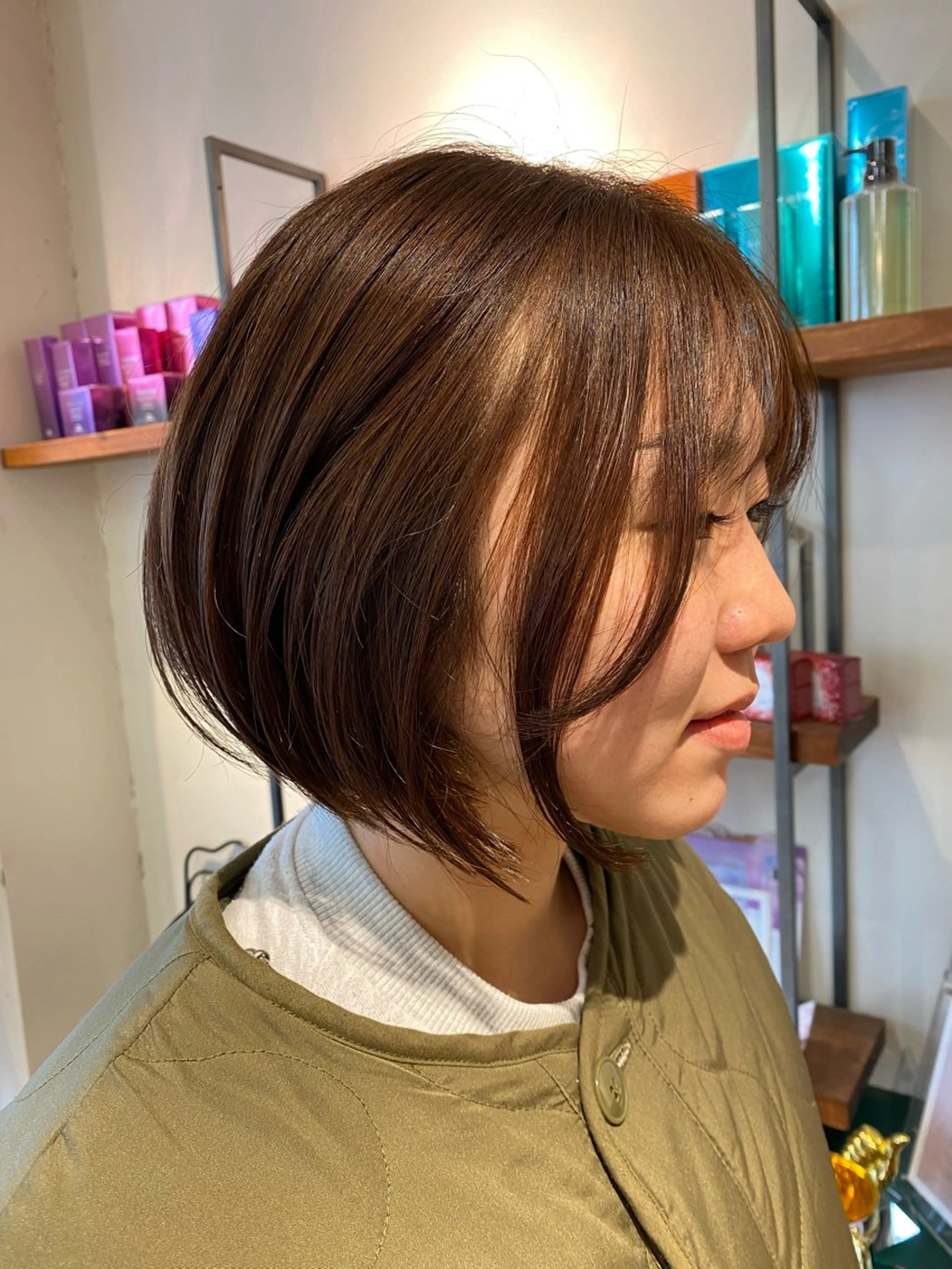 カラー 透明感カラー ヘアカラー ナチュラルヘア🫧 ナナミのヘアスタイル