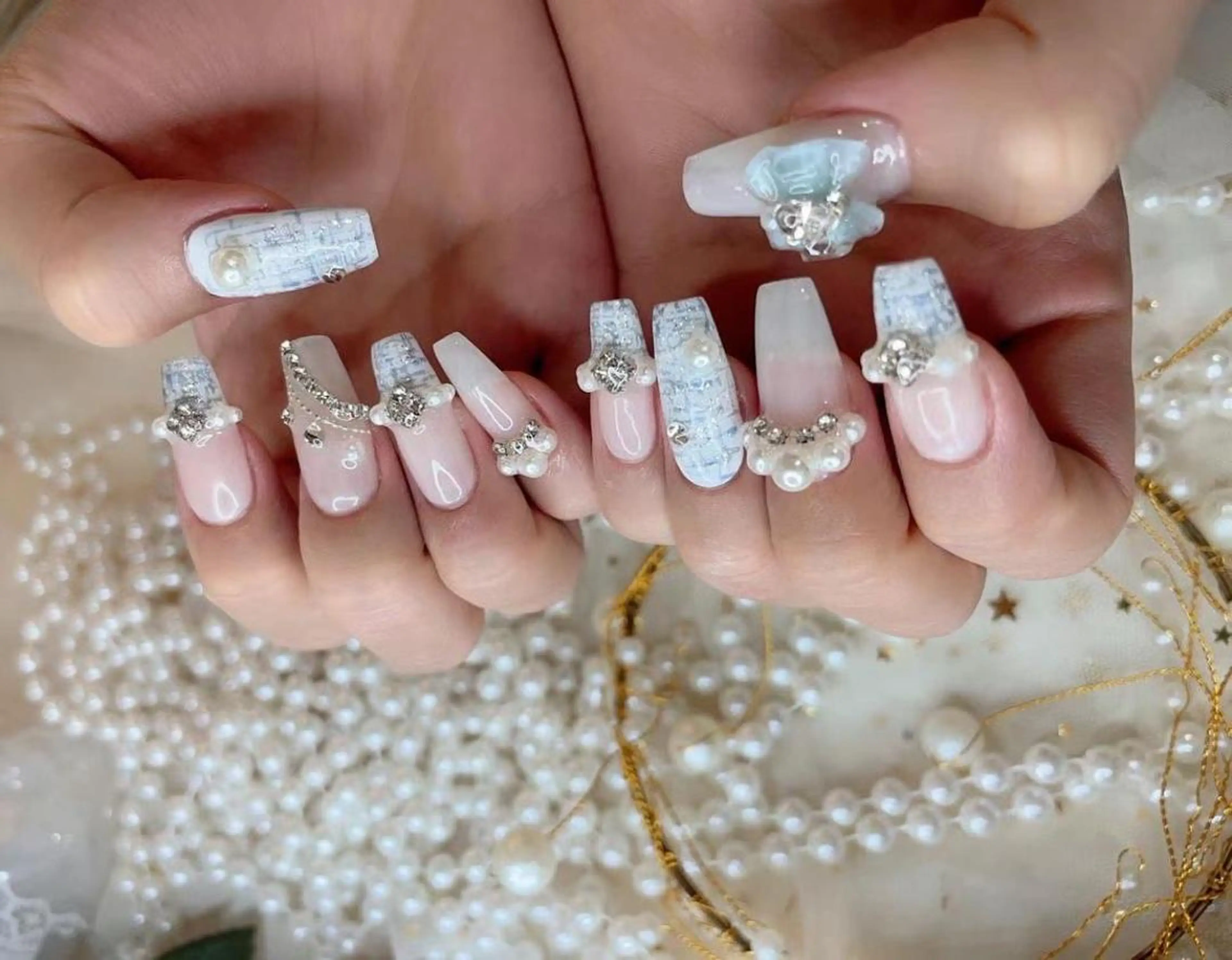 ネイル ツイードネイル Babarla Nailのネイルデザイン