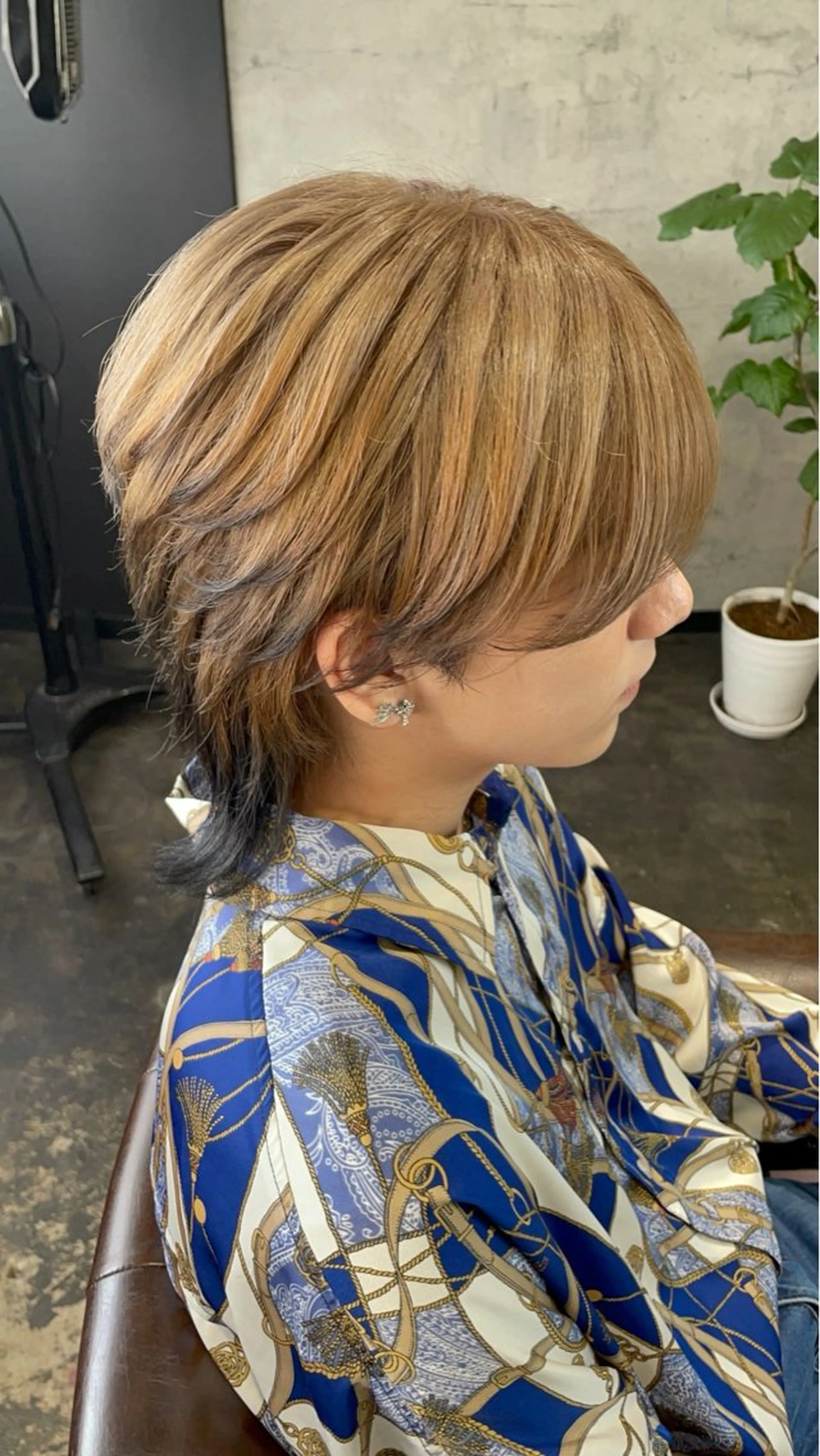 カラー メンズ ヘアカラー トリートメント 💈神戸メンズ パーマ流基斗💈のヘアスタイル