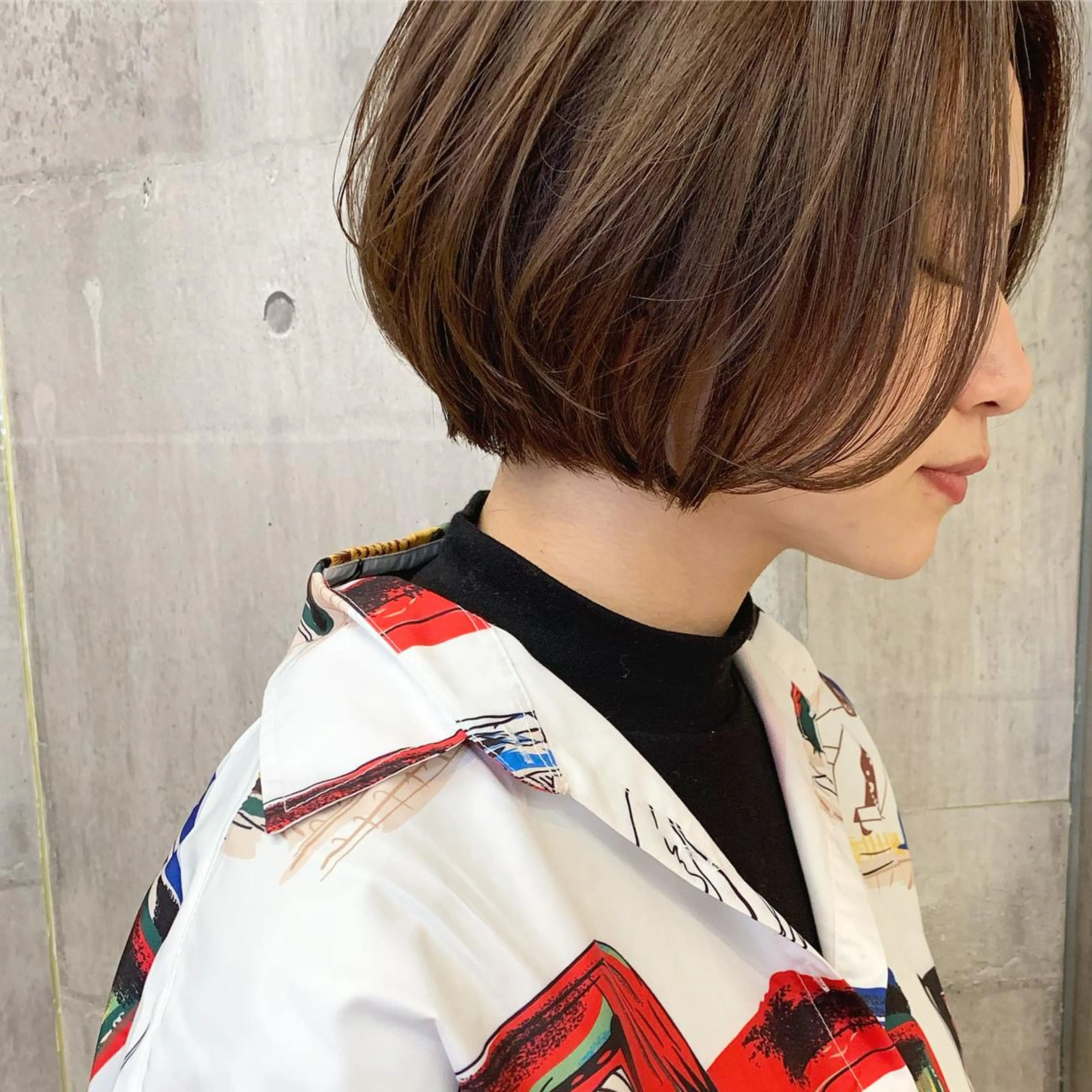 ショート カラー ﾊｲﾄｰﾝ/ｼｮｰﾄ 村上淳乃🐥のヘアスタイル