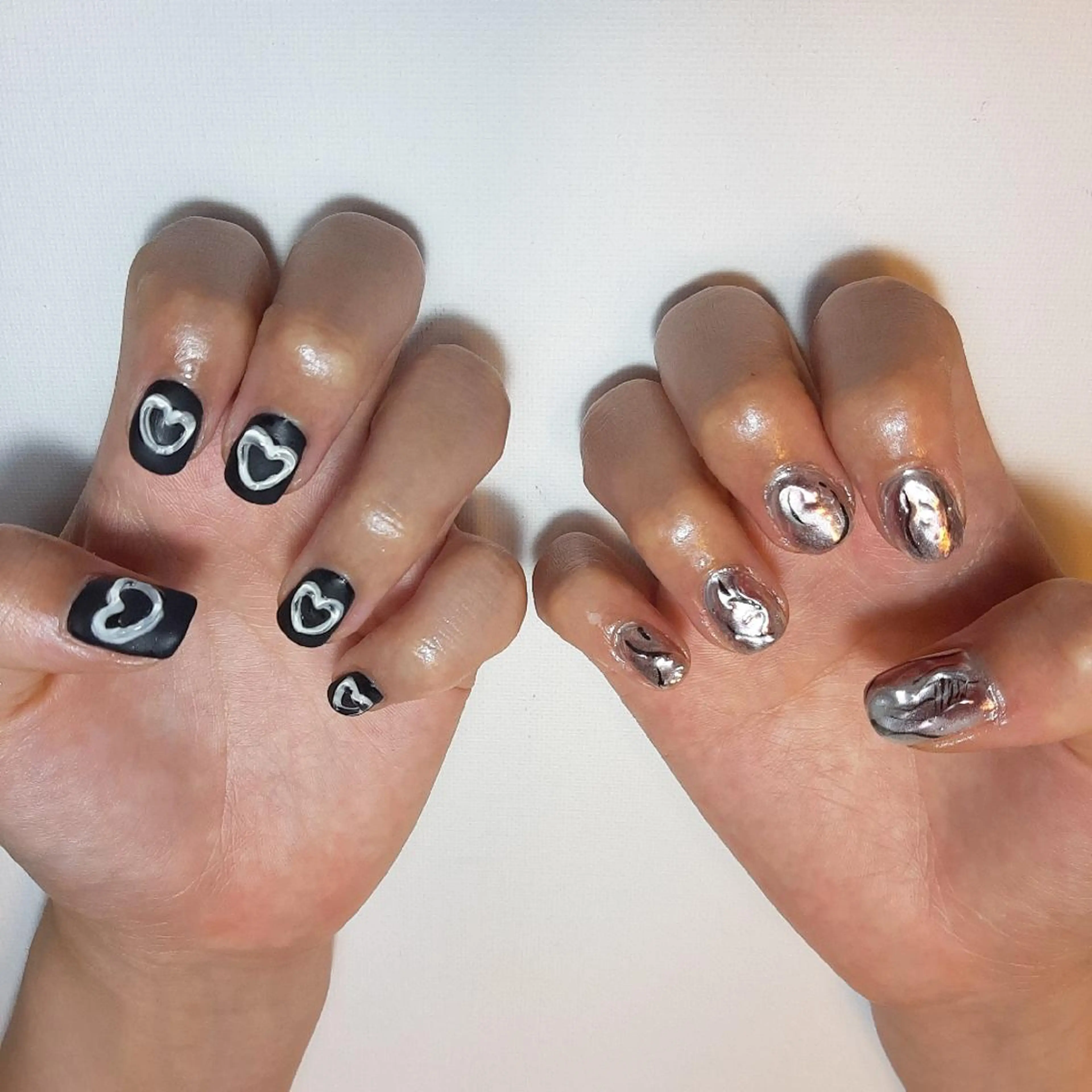 ネイル マットネイル ミラーネイル owlnail /持込みデザイン専門のネイルデザイン