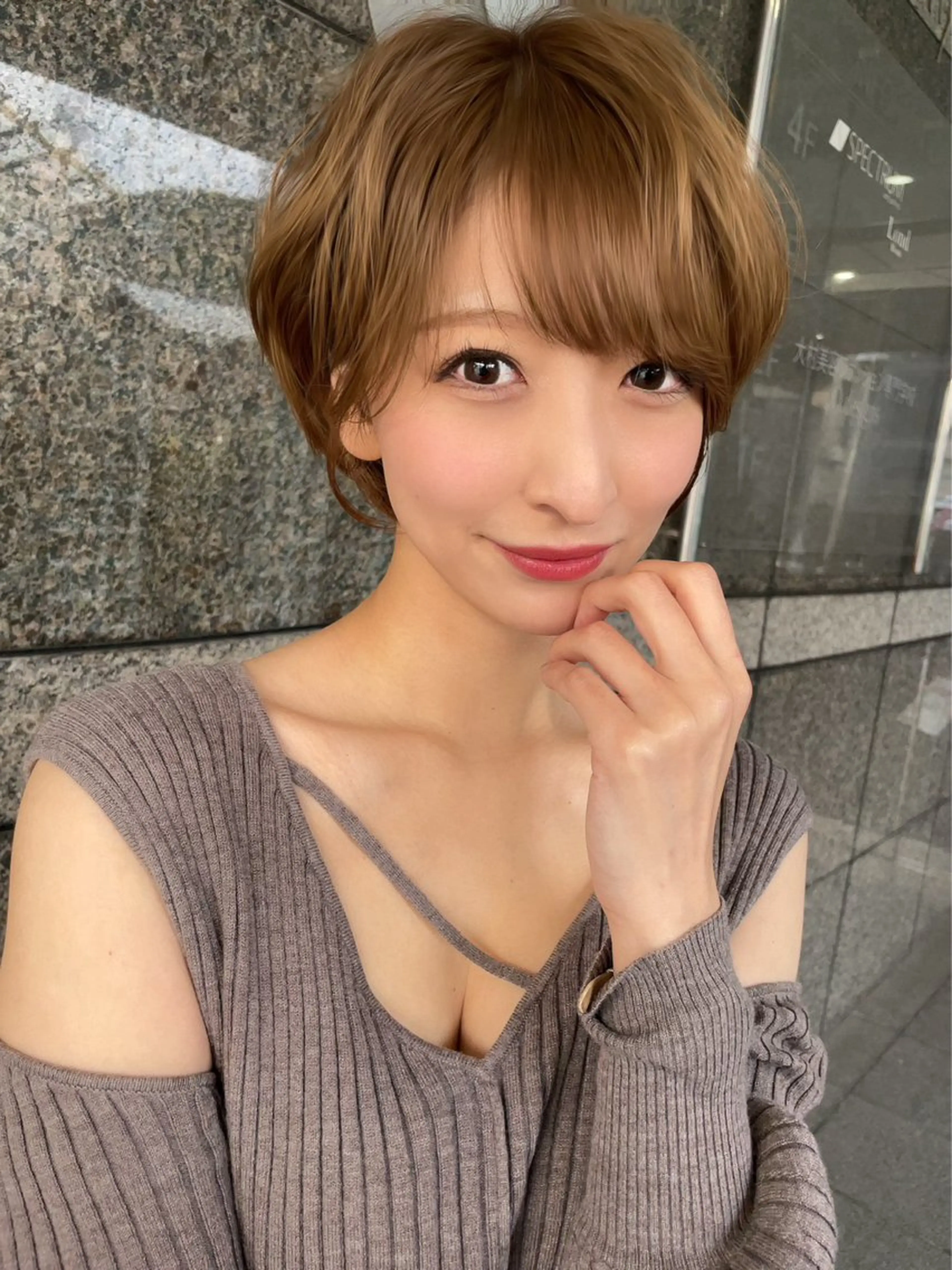 ショート 韓国風ヘア ショートヘア カット トリートメント 髪質改善×韓国ヘアサロン Role博多【ロール】所属・✨髪質改善×韓国風 レイヤーカ✨山下遥のヘアスタイル