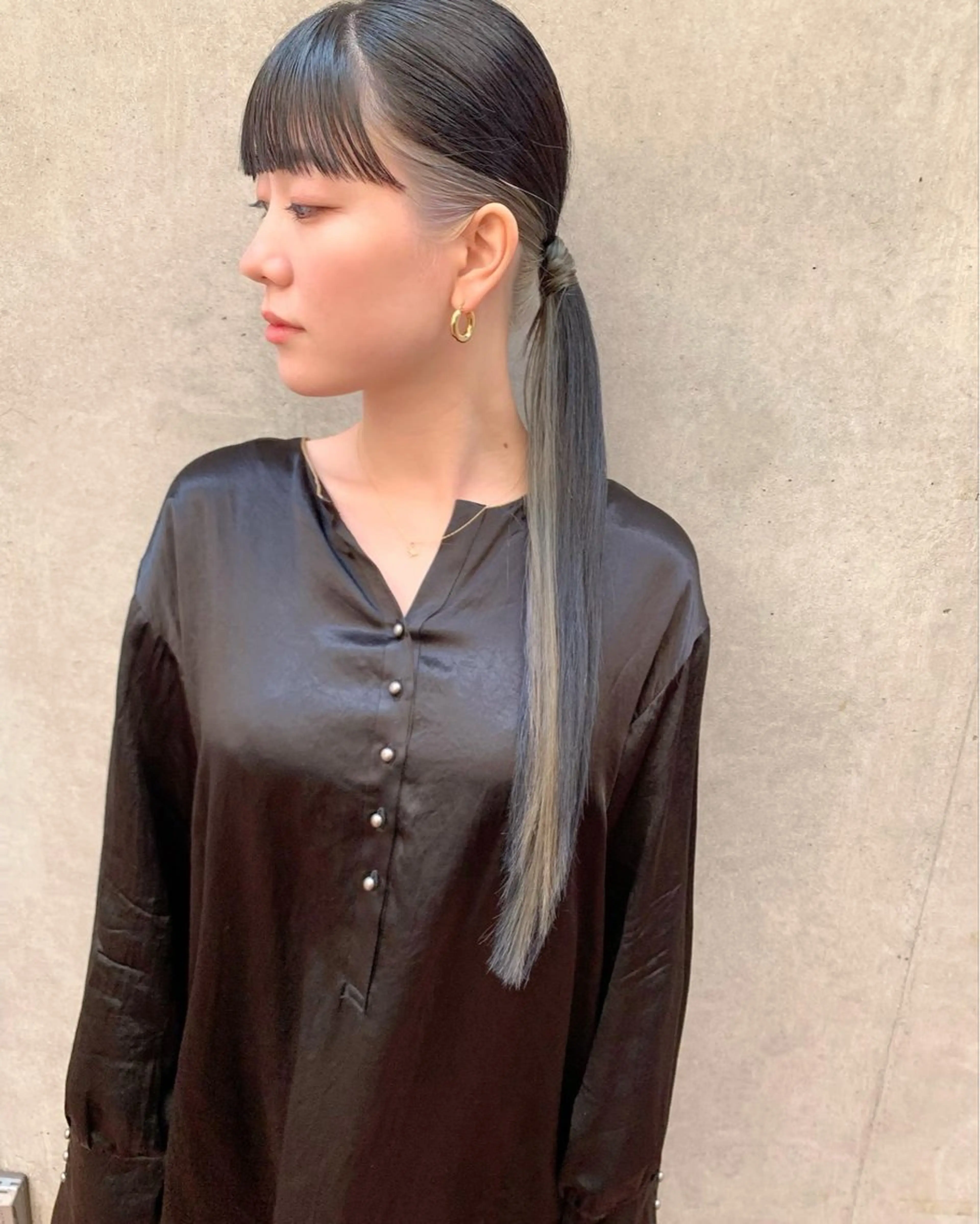 ロング カラー ヘアアレンジ カット ヘアカラー トリートメント noel/sylph ヘアとまつぱと眉のヘアスタイル