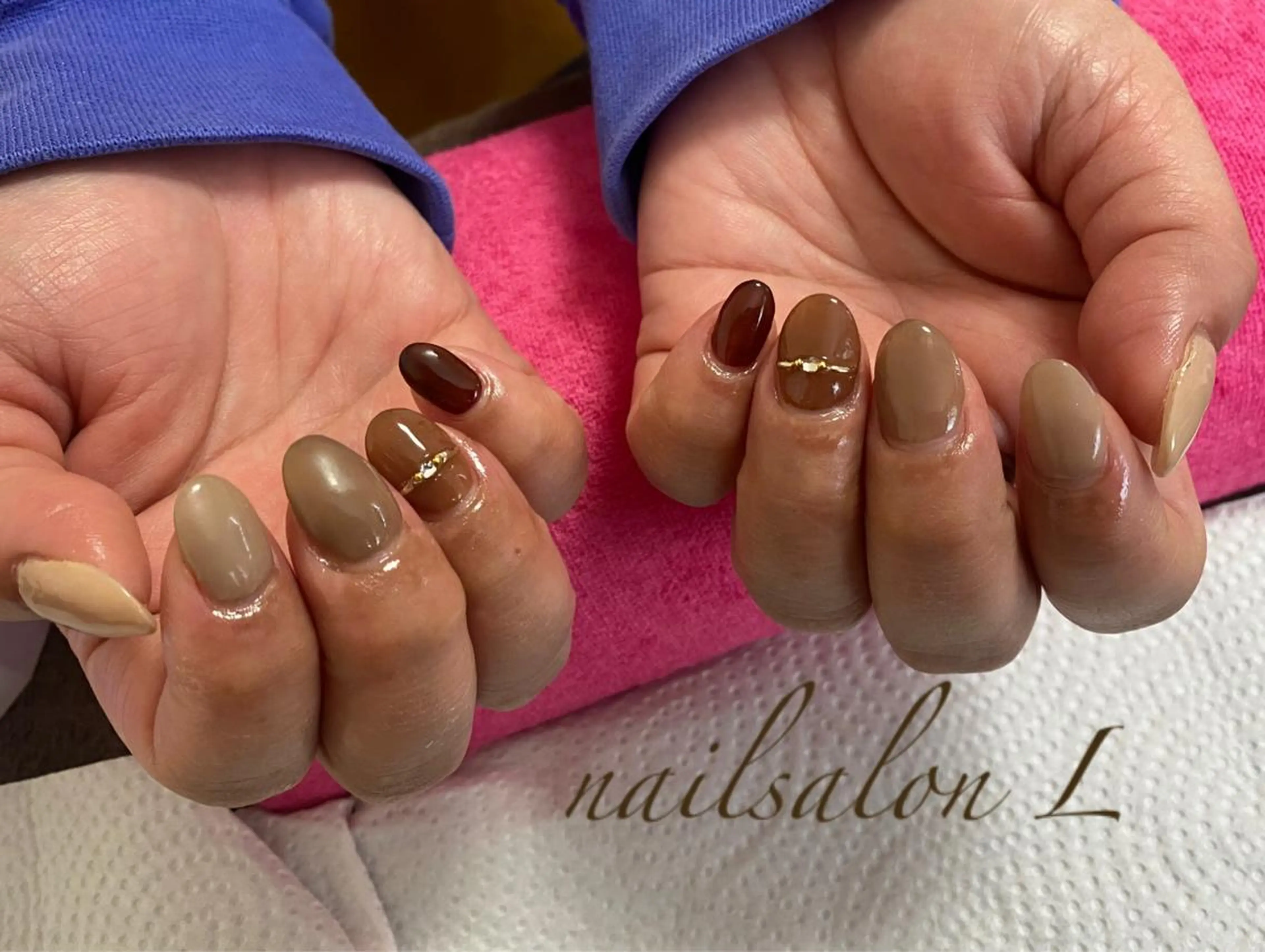 ネイル ジェルネイル ワンカラーネイル スカルプネイル NAILSALON Ｌのネイルデザイン