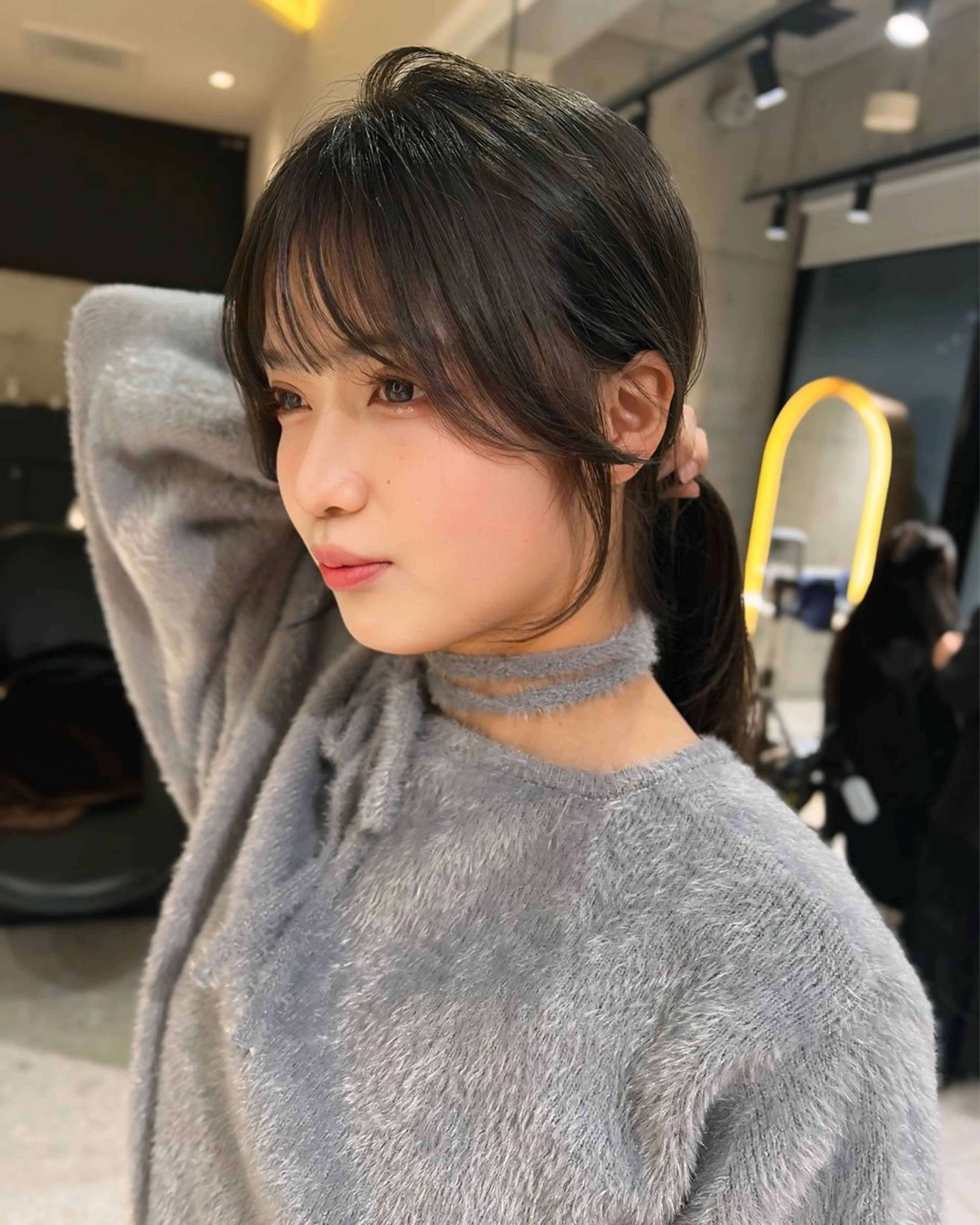 ロング カット ヘアカラー トリートメント 地毛風縮毛矯正 ☘️松井　傑のヘアスタイル