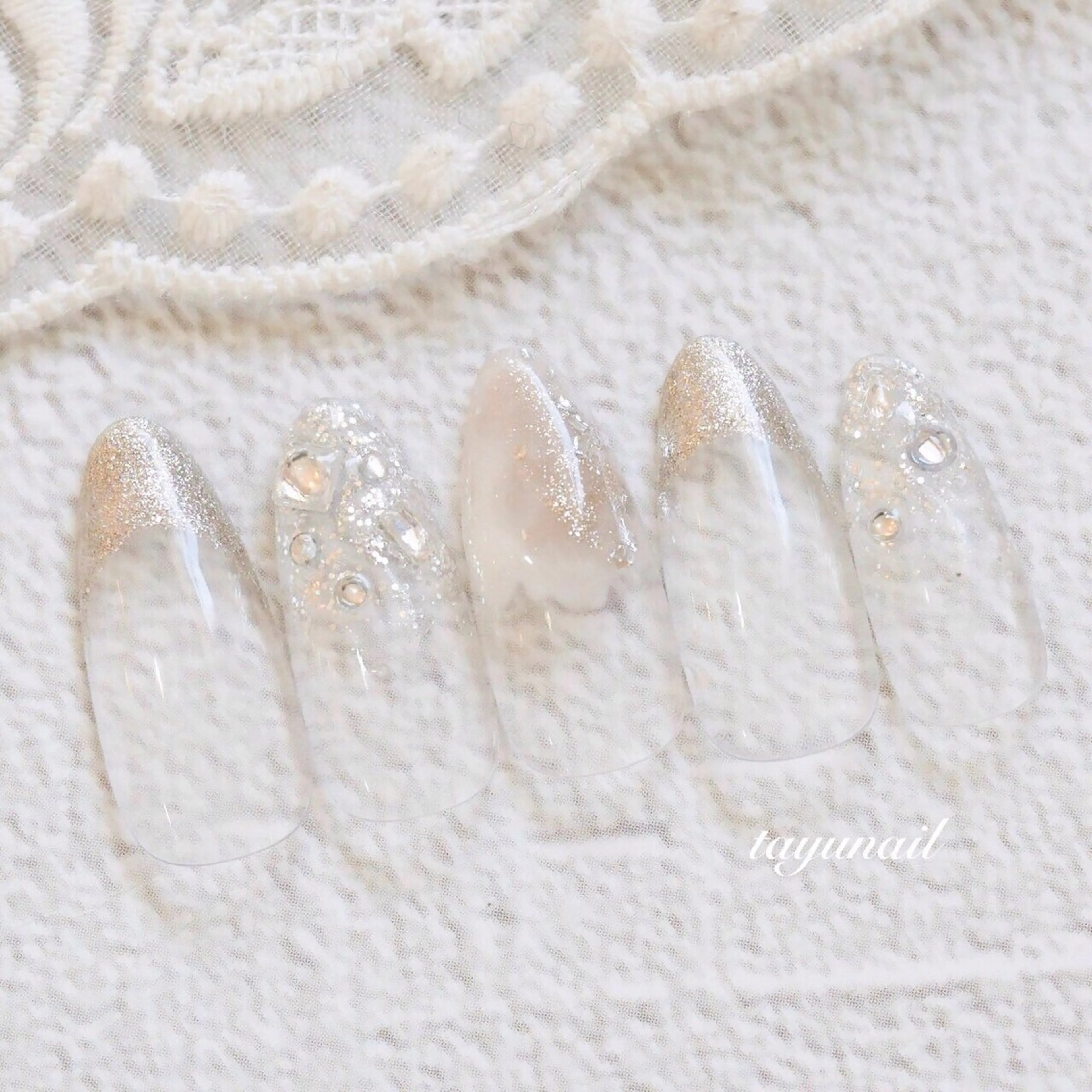 ネイル アートネイル ジェルネイル パラジェル ハンドネイル ネイルサロン・ネイルスクール　たゆnail所属・ネイルサロン 【たゆnail】のネイルデザイン