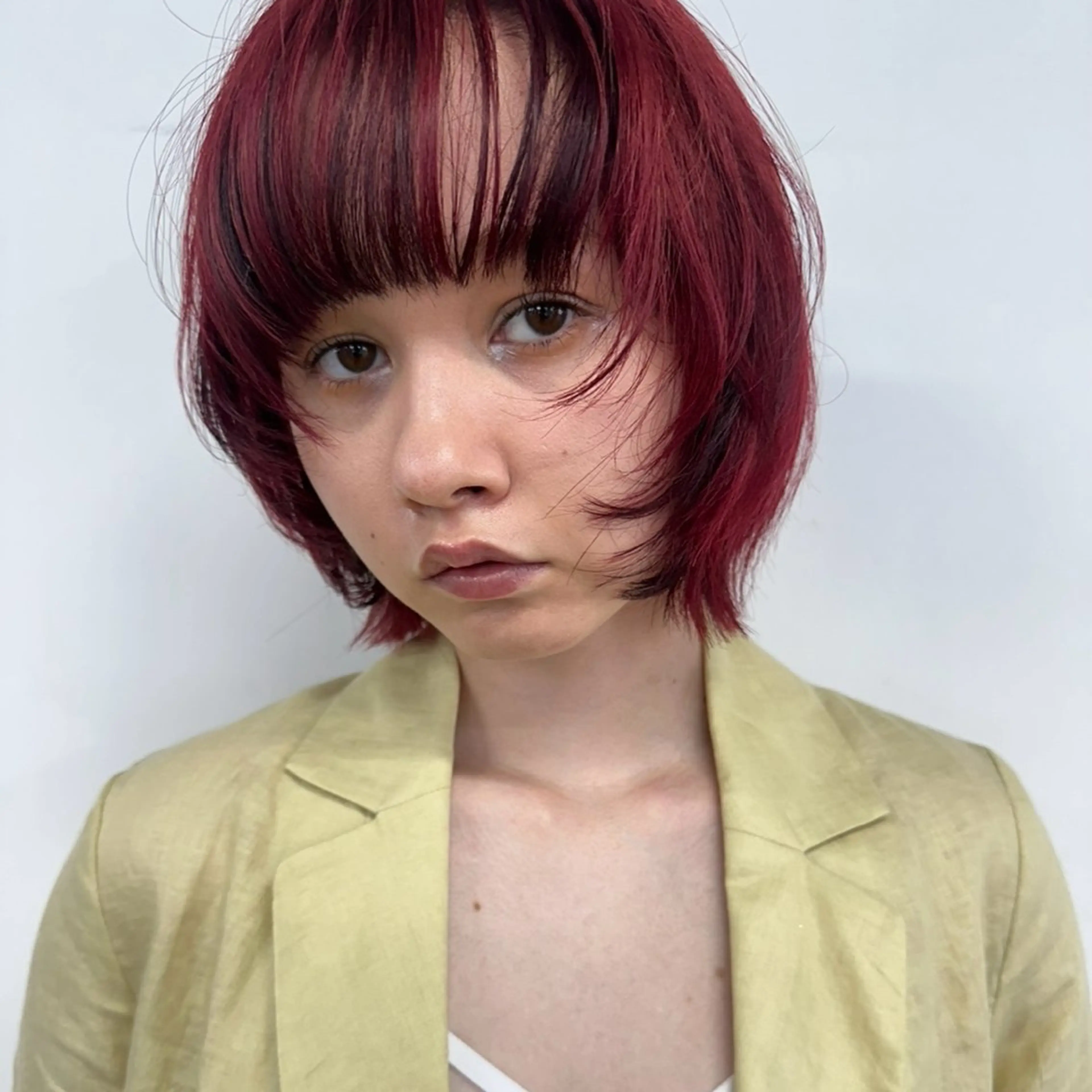 ショート カラー カット ヘアカラー myu/メンズカット /カラー/パーマのヘアスタイル