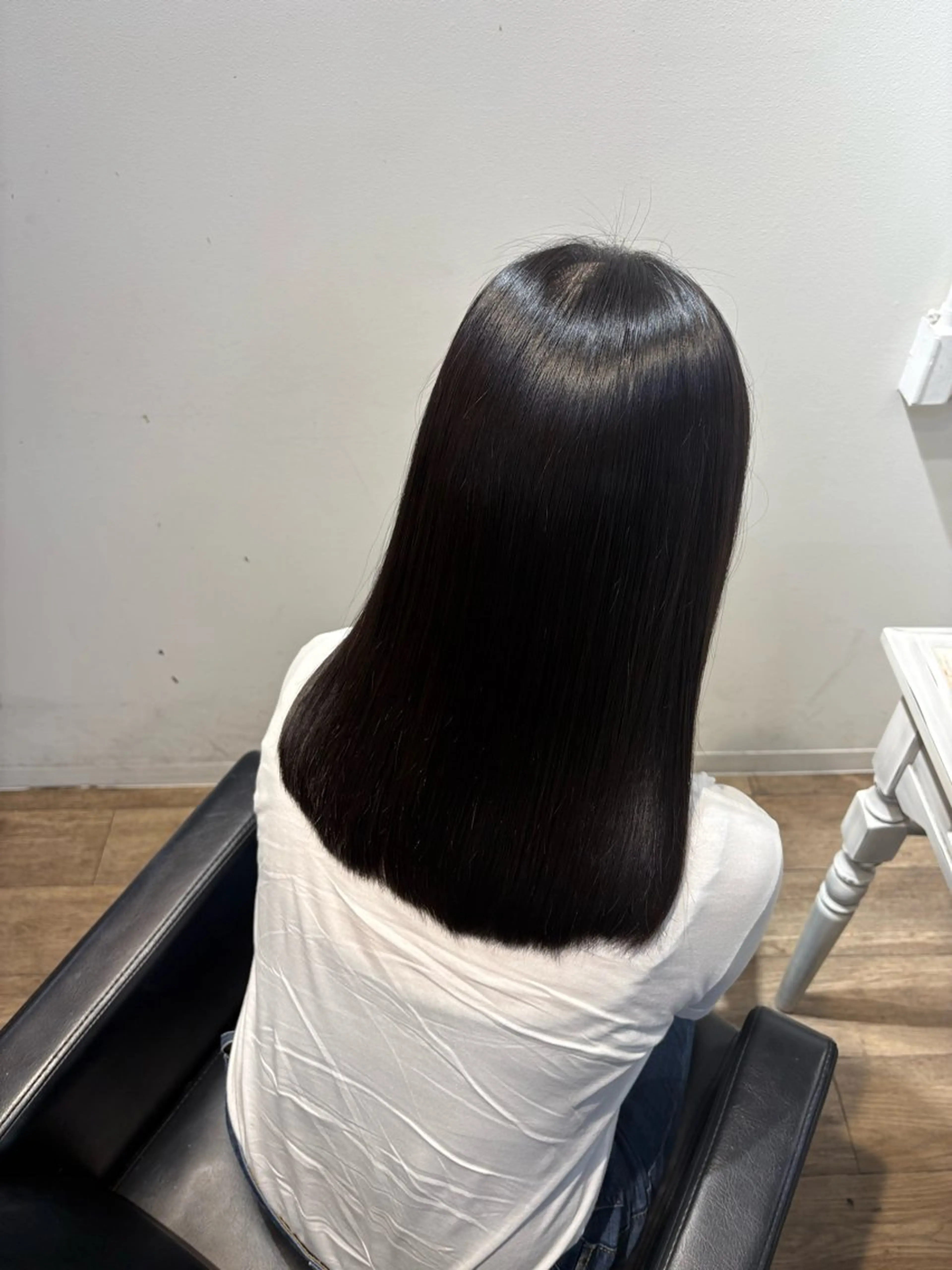 ロング 縮毛矯正 トリートメント tomoka/ioe 茶屋町/モデル募集中のヘアスタイル